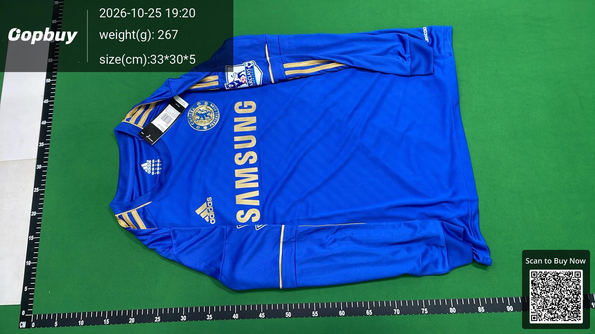 Foto QC 2 de adidas x Chelsea FC Retro 2012/13 Home Long Sleeve Eden Hazard Jersey Blue Gold