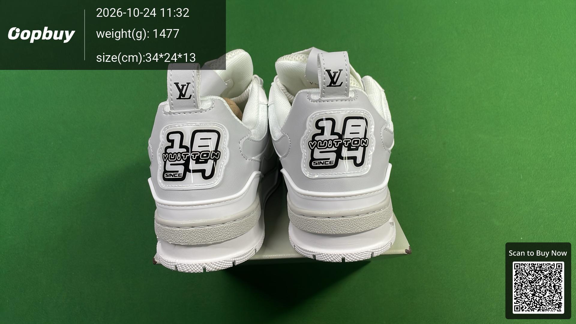 Foto QC 3 de Louis Vuitton Skate Low White Grey