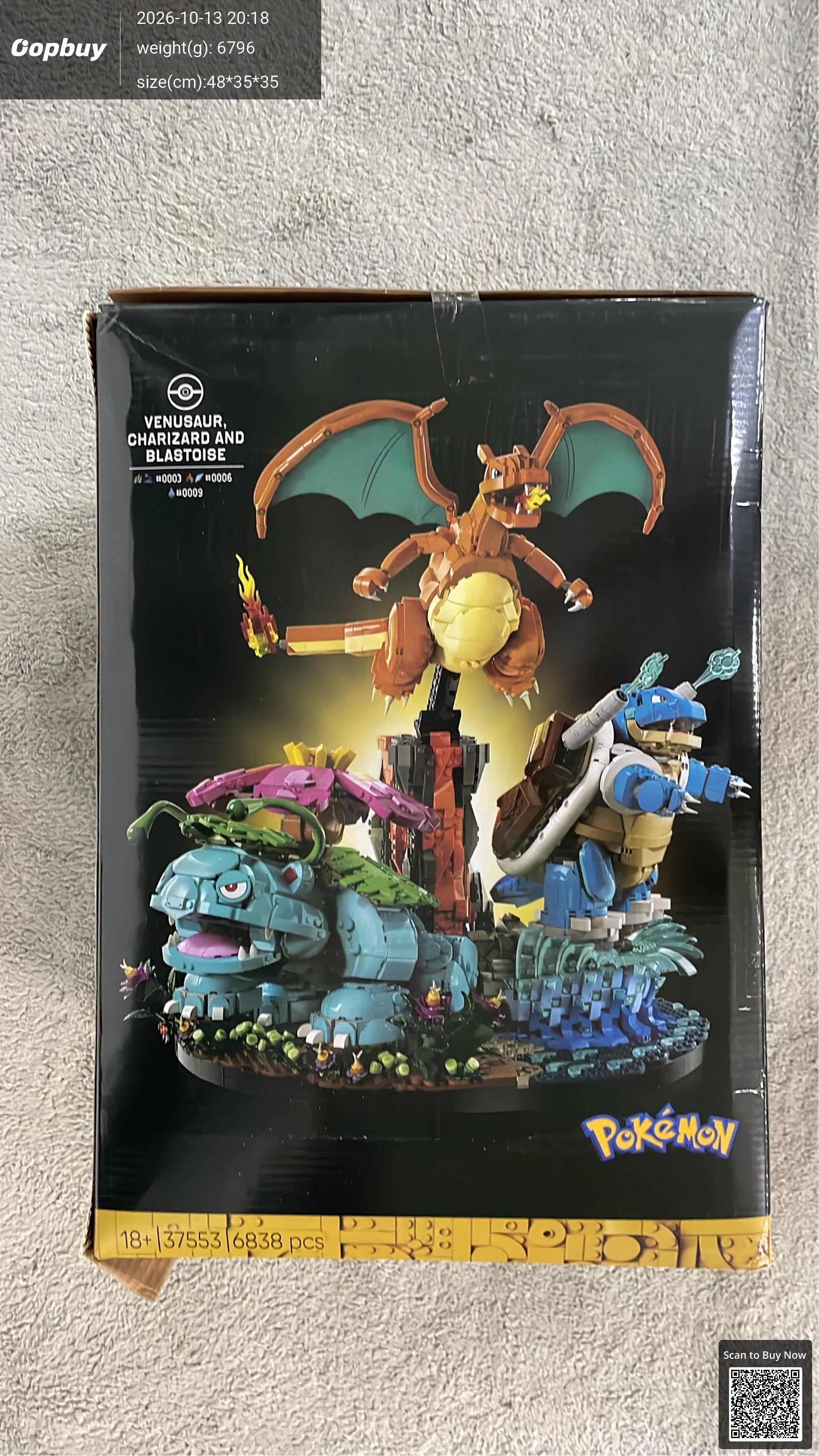Foto QC 4 de LEGO Pokémon Venusaur, Charizard and Blastoise Plastic Building Block Set