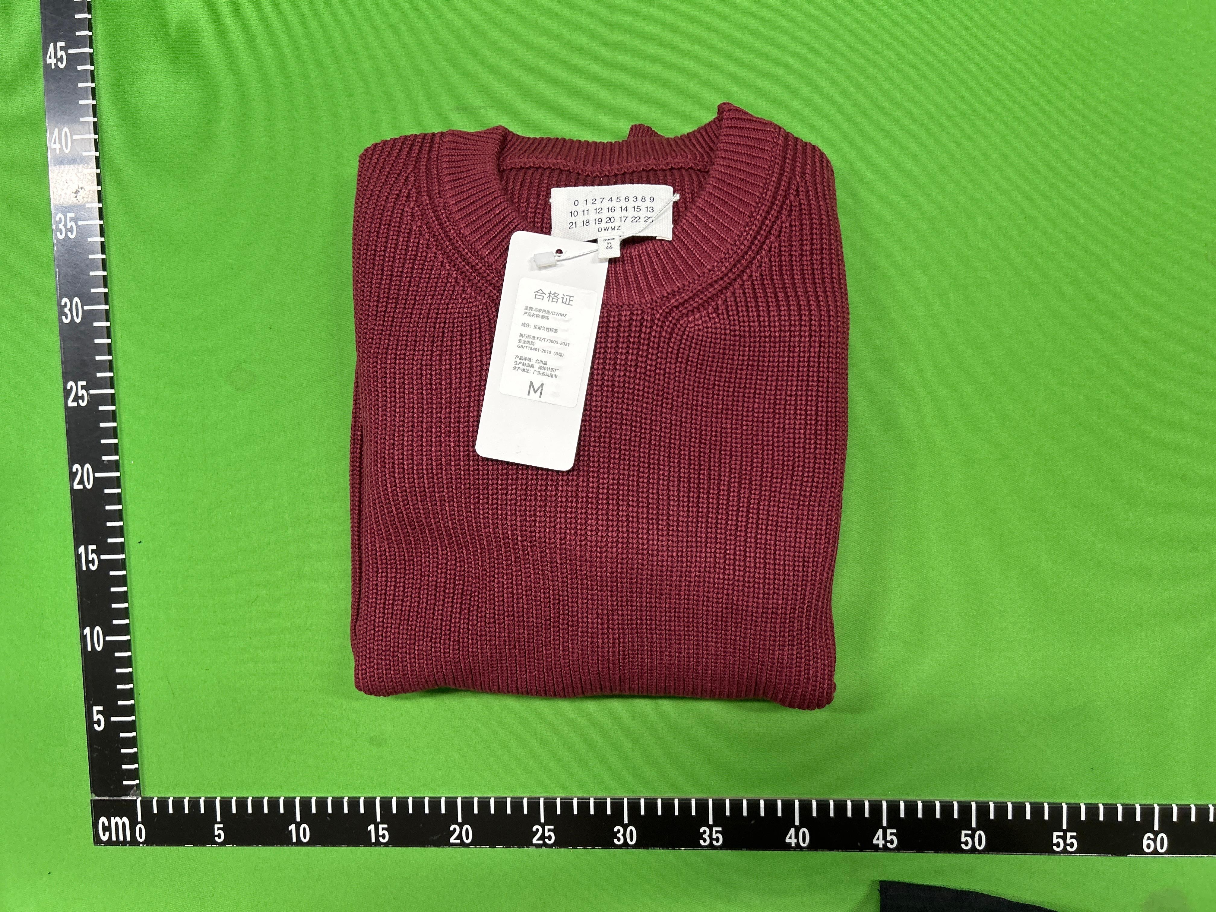 Foto QC 5 de Maison Margiela Drivers Zip Sweater Ribbed Knit Navy