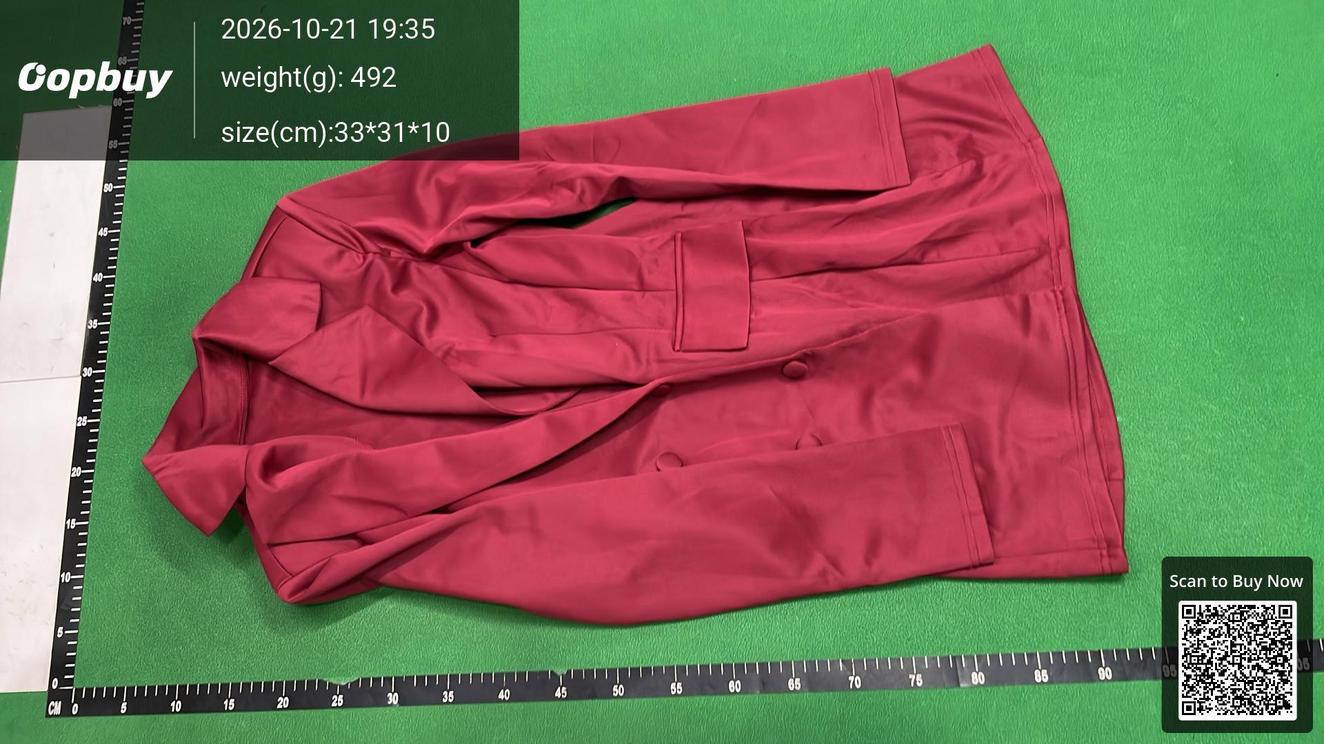 Foto QC 2 de Other Deep V Blazer Dress Burgundy
