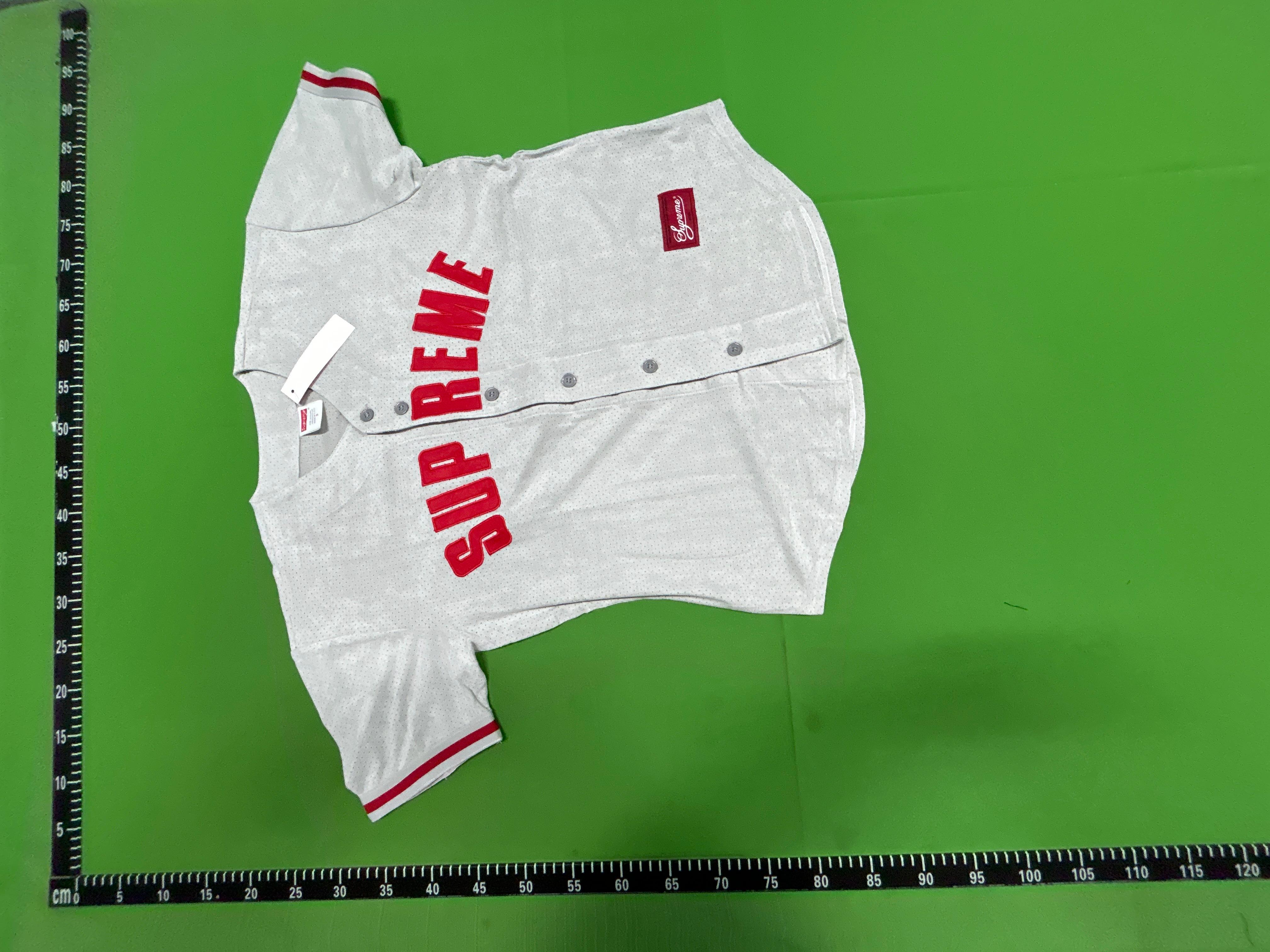 Foto QC 7 de Supreme SS24 Ultrasuede Mesh Baseball Jersey Black