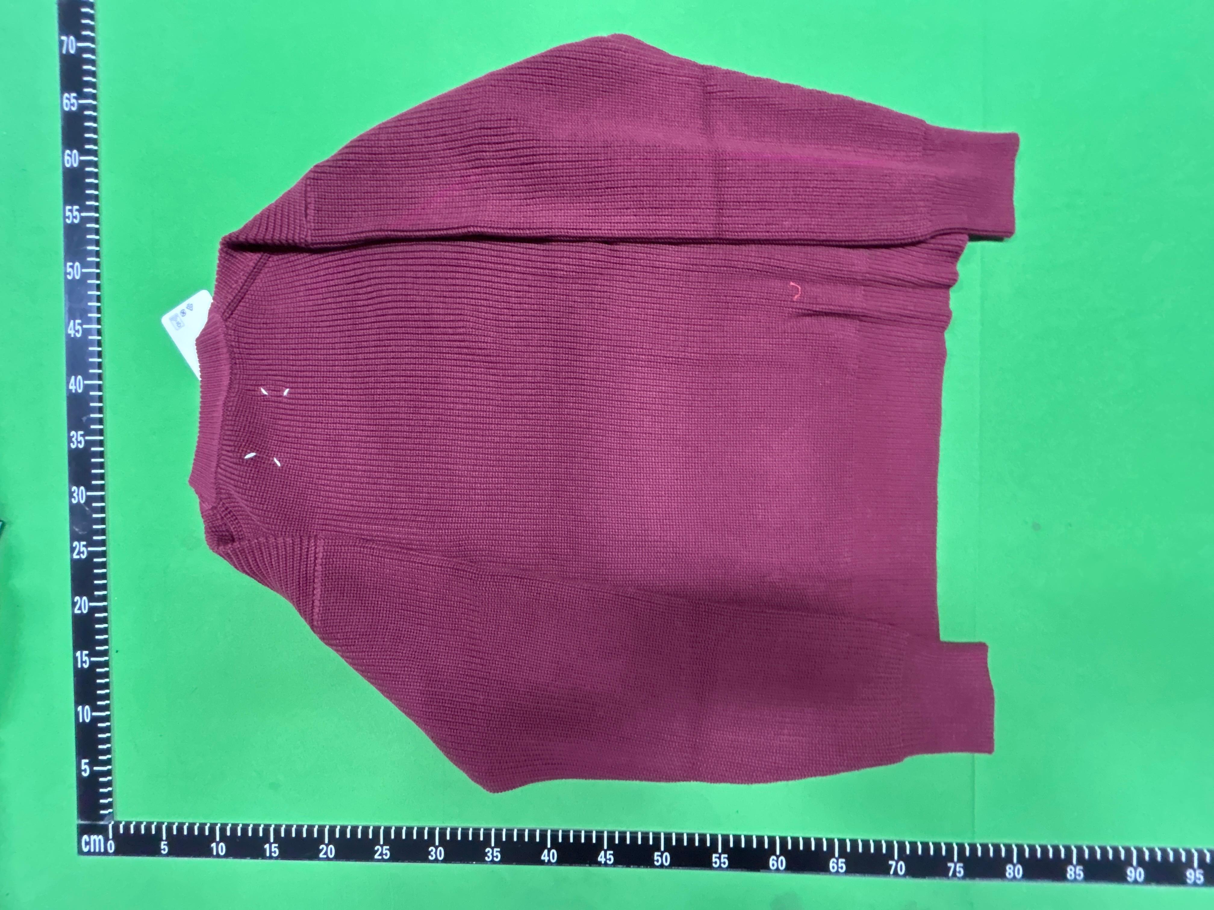 Foto QC 8 de Maison Margiela Drivers Zip Sweater Ribbed Knit Navy