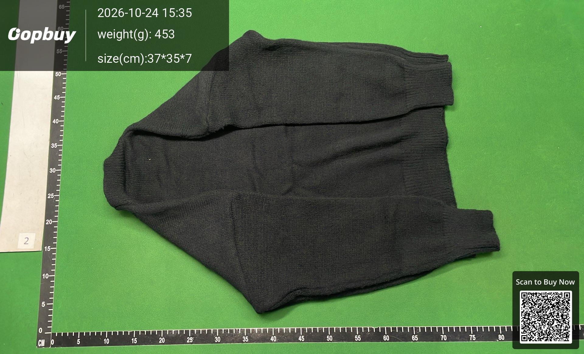 Foto QC 6 de Saint Laurent 90s Crewneck Sweater Logo Mohair-Blend Black