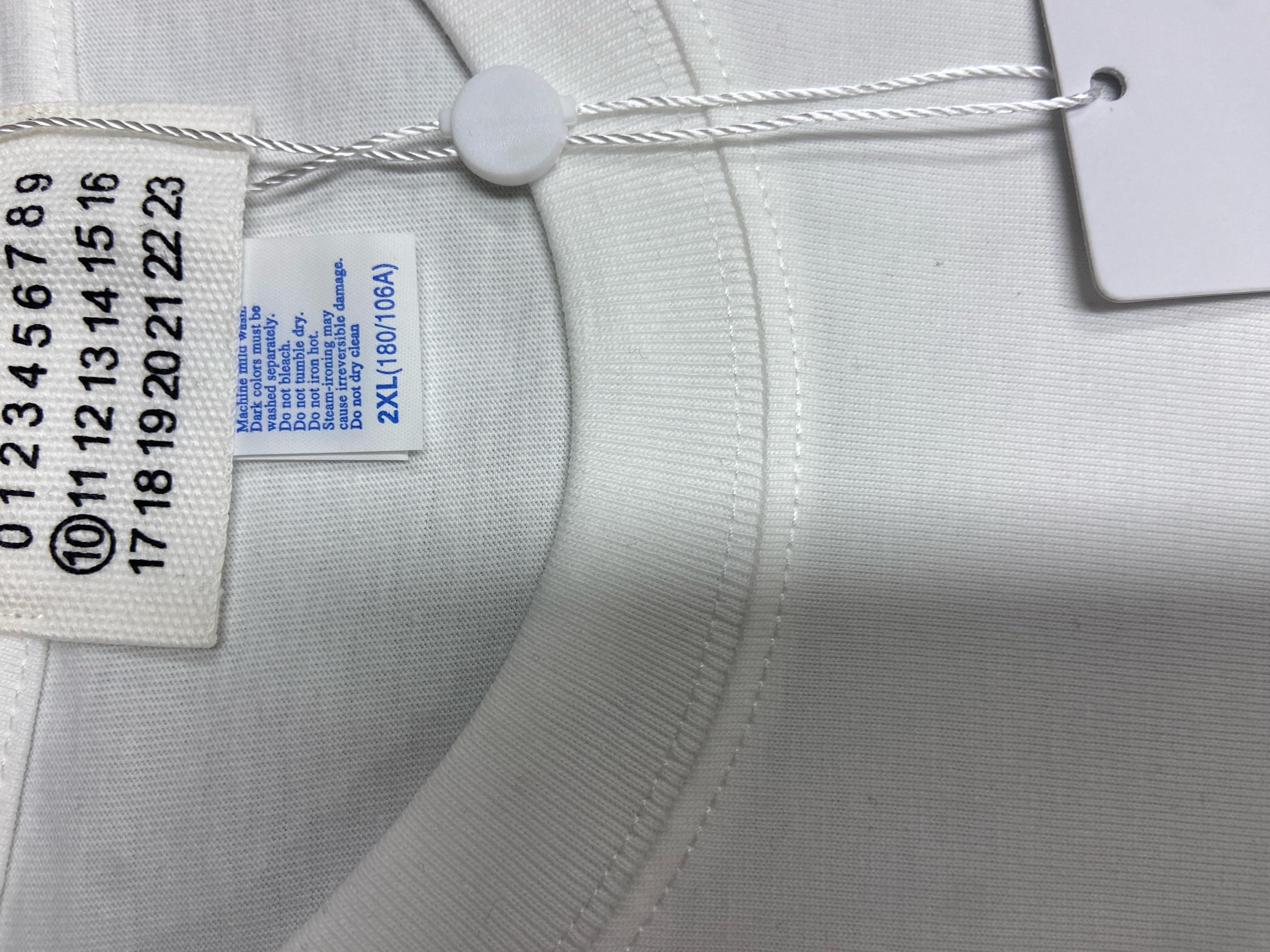 Foto QC 5 de Maison Margiela Numeric Logo Long Sleeve T-shirt White