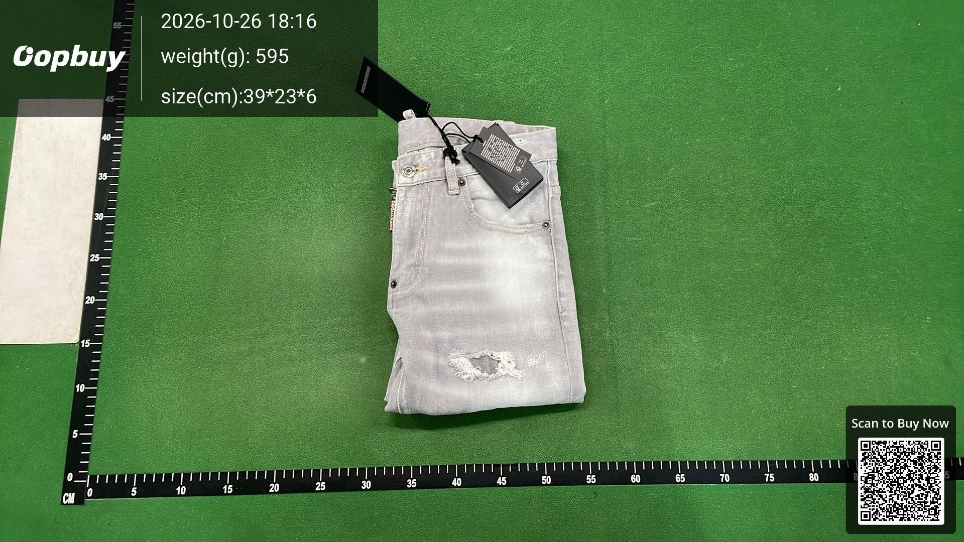 Foto QC 4 de Dsquared2 Jeans Distressed Paint Splatter Blue