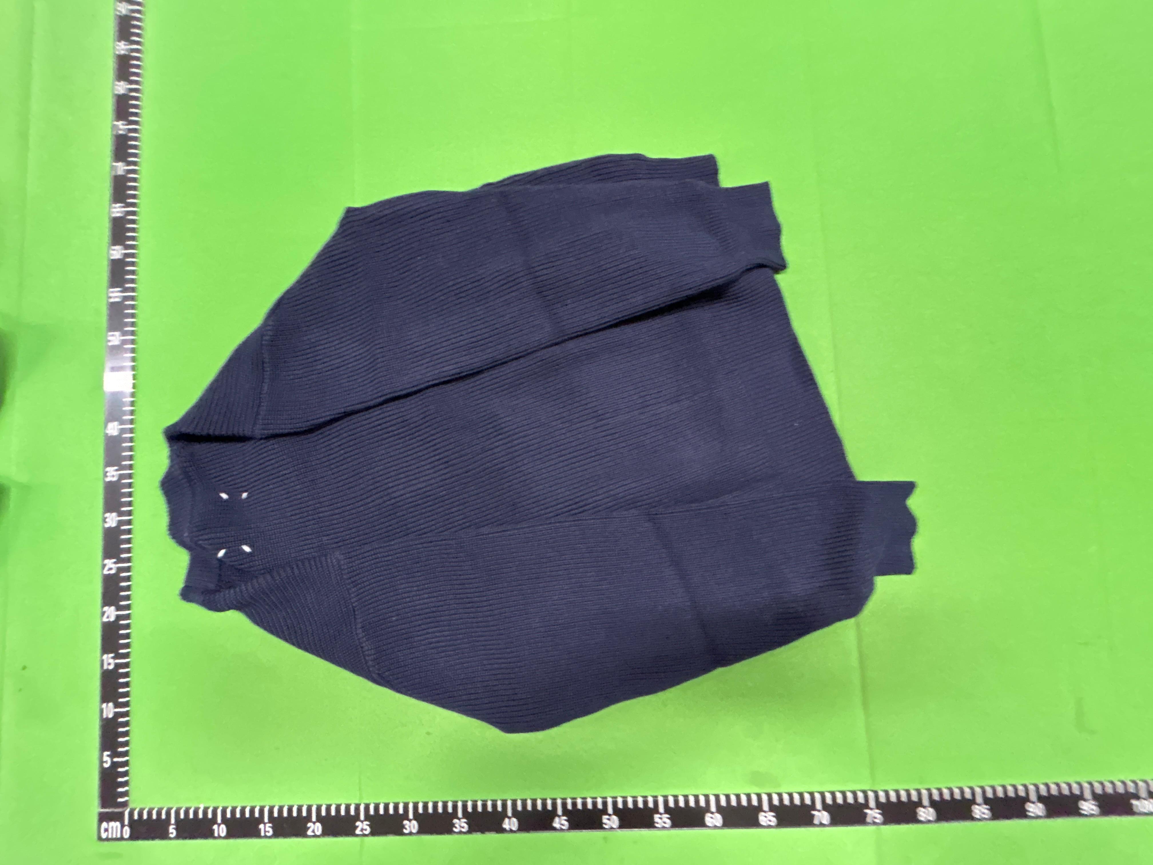 Foto QC 3 de Maison Margiela Drivers Zip Sweater Ribbed Knit Navy