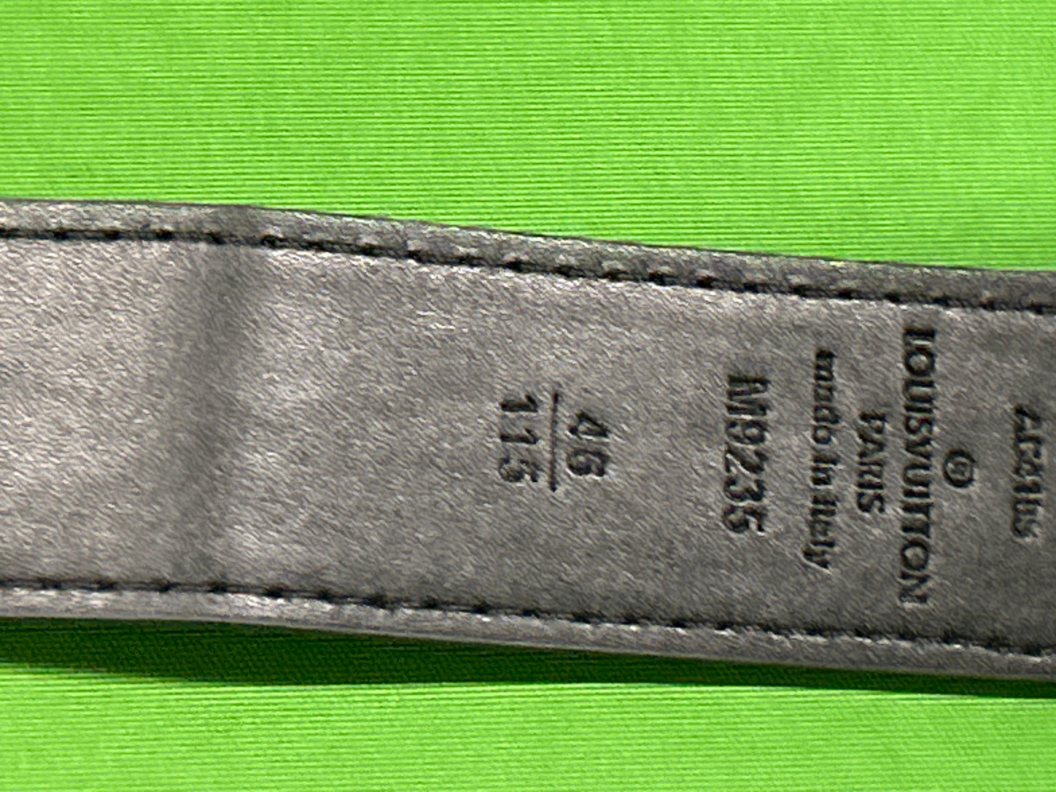 Foto QC 3 de Louis Vuitton LV Initiales Belt Damier Graphite