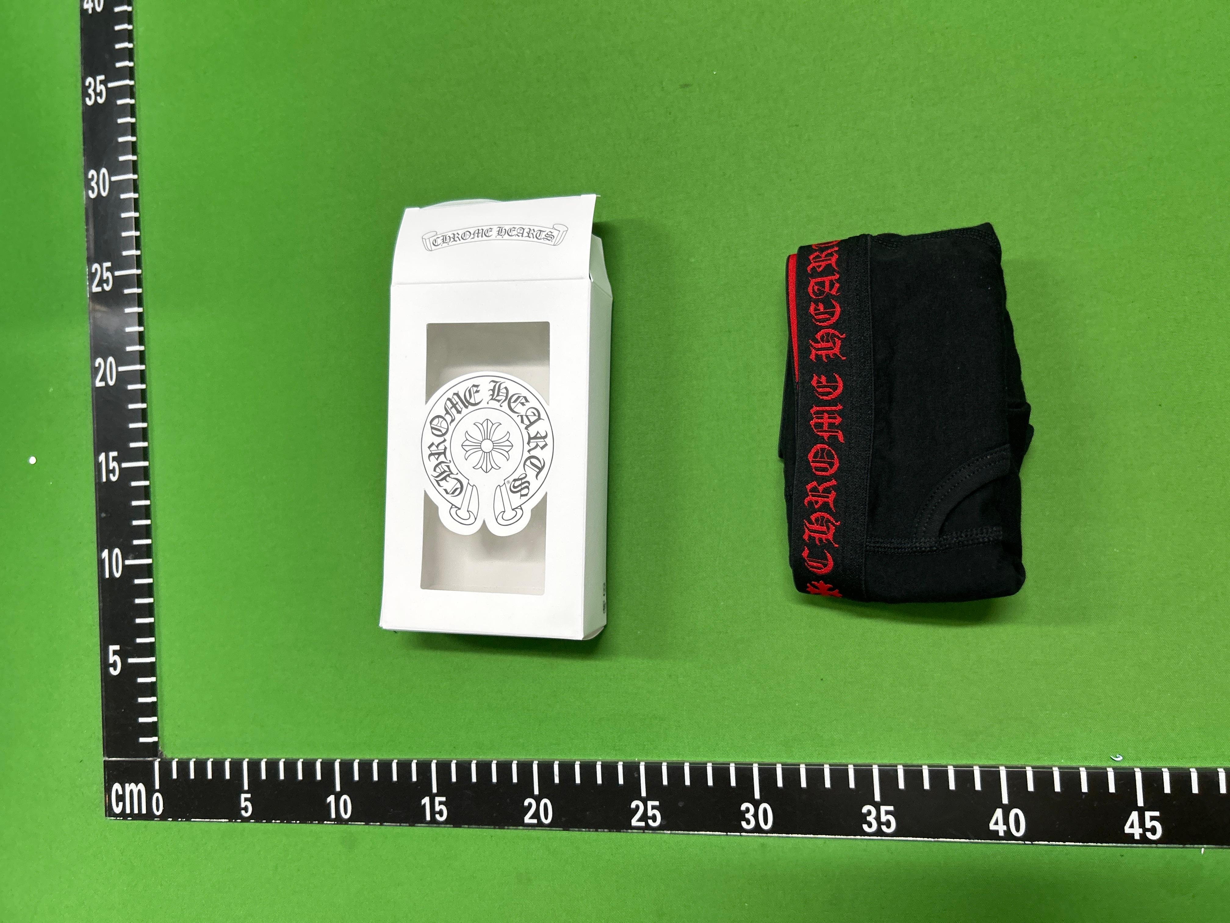 Foto QC 5 de Chrome Hearts Underwear Cotton Boxer Brief Black