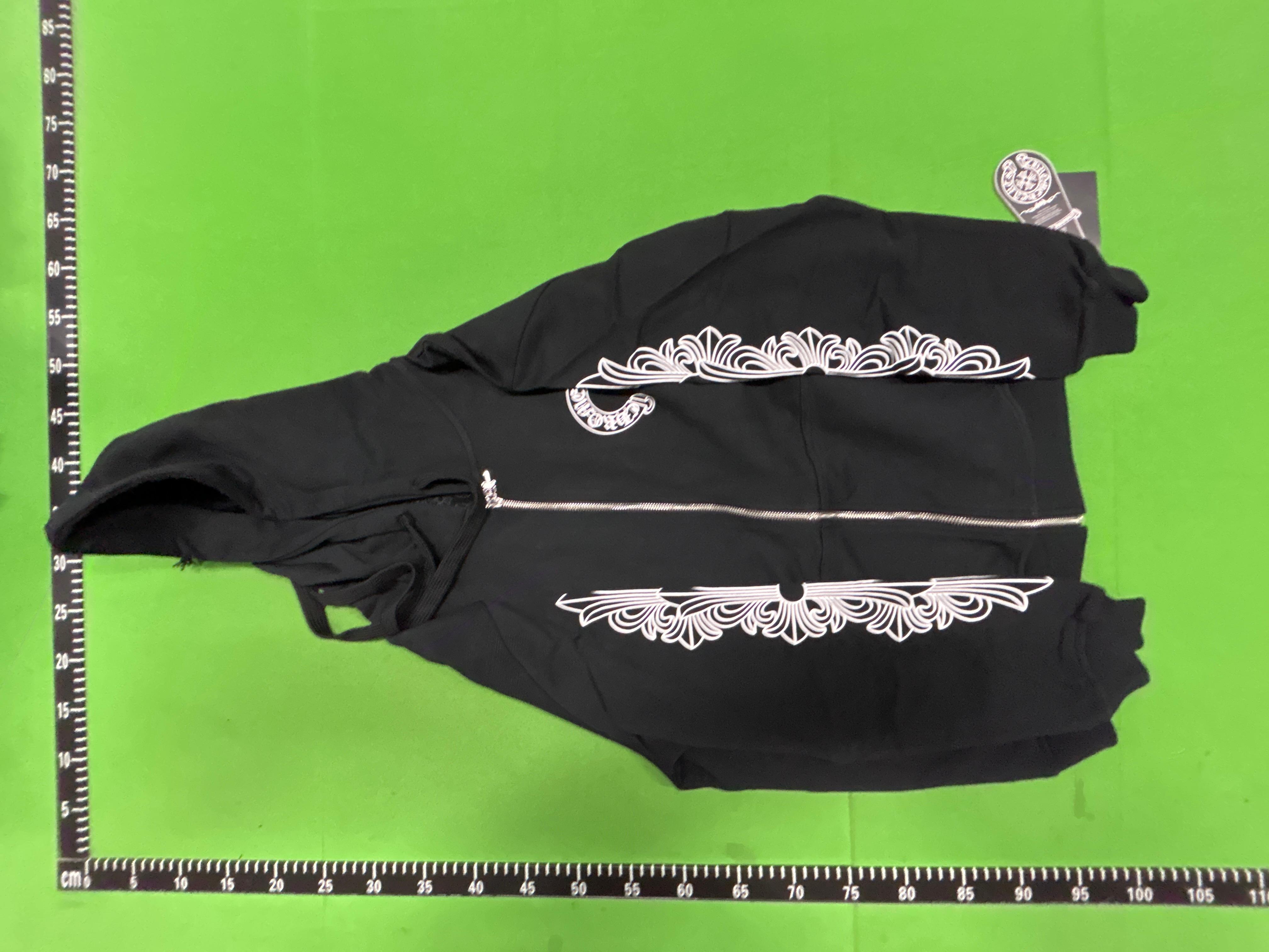 Foto QC 4 de Chrome Hearts Hoodie Horseshoe Los Angeles Floral Sleeve Black