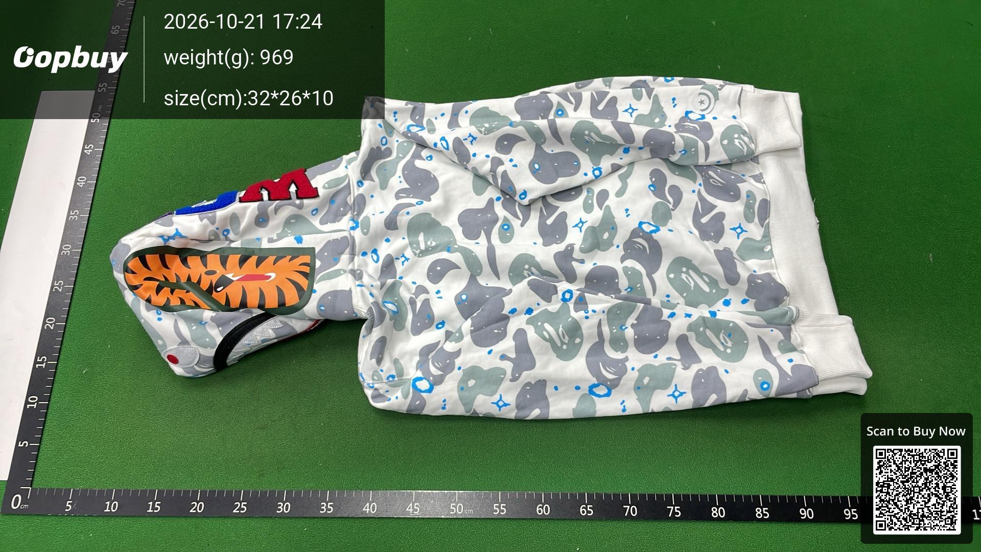 Foto QC 3 de BAPE Inter Miami CF x Messi Shark Full Zip Hoodie Black