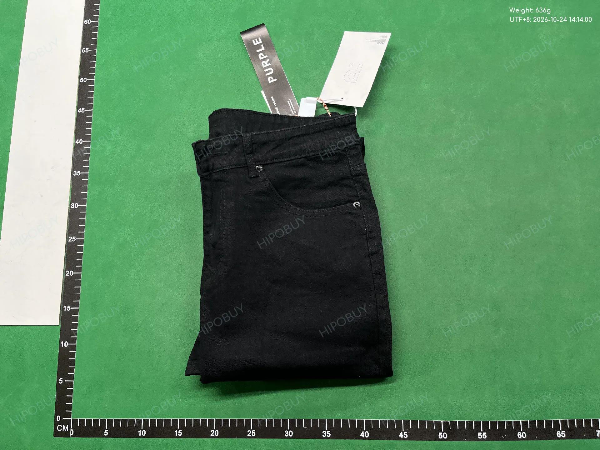 Foto QC 8 de Purple Brand P001 Jeans Low Rise Skinny Distressed Light Indigo