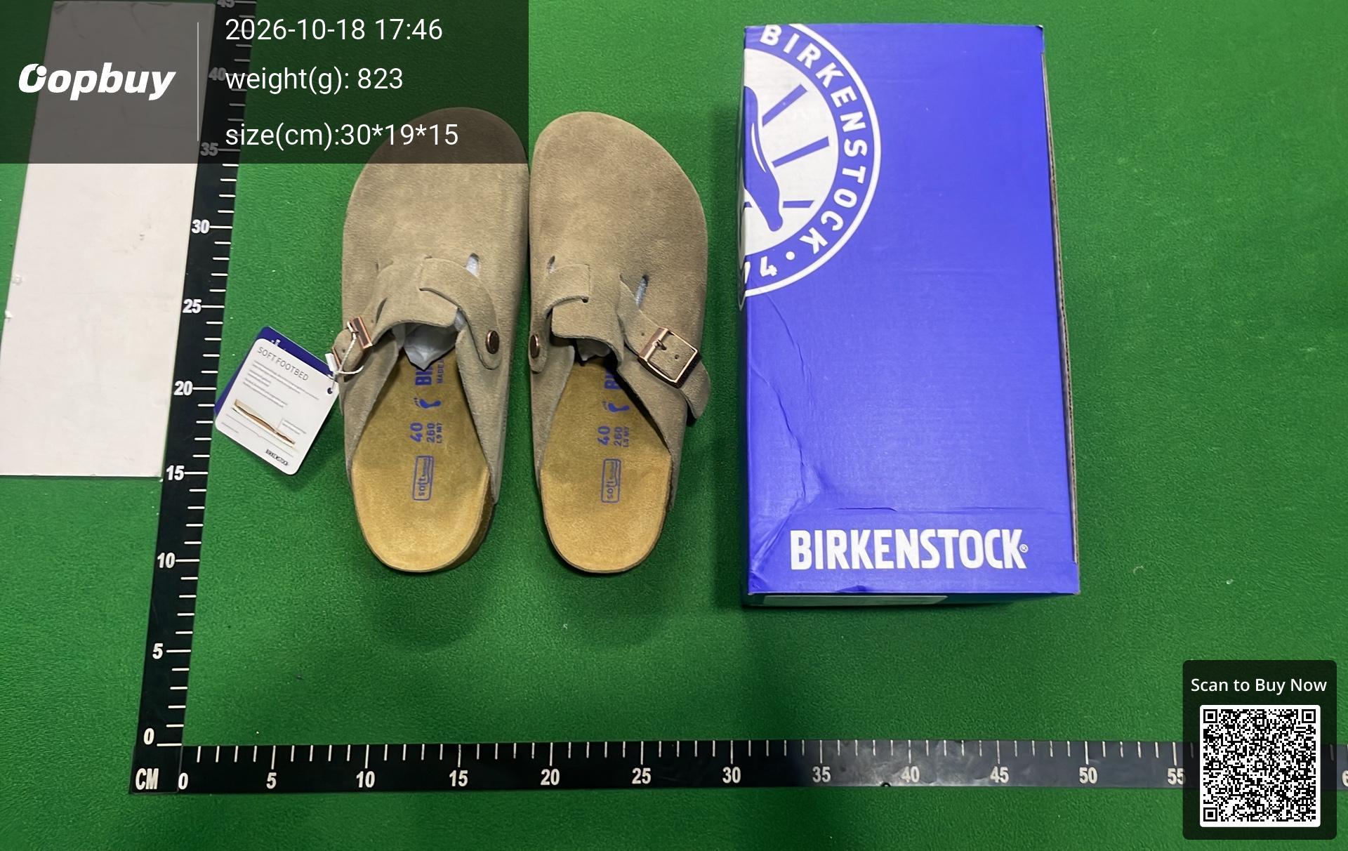 Foto QC 6 de Birkenstock Boston Soft Footbed Suede Taupe