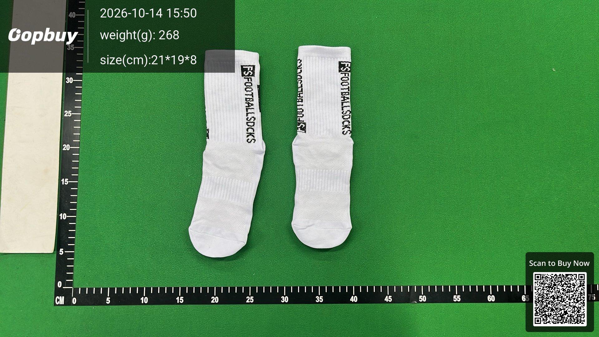 Foto QC 3 de FS Crew Socks Non-Slip Silicone Grips Grey