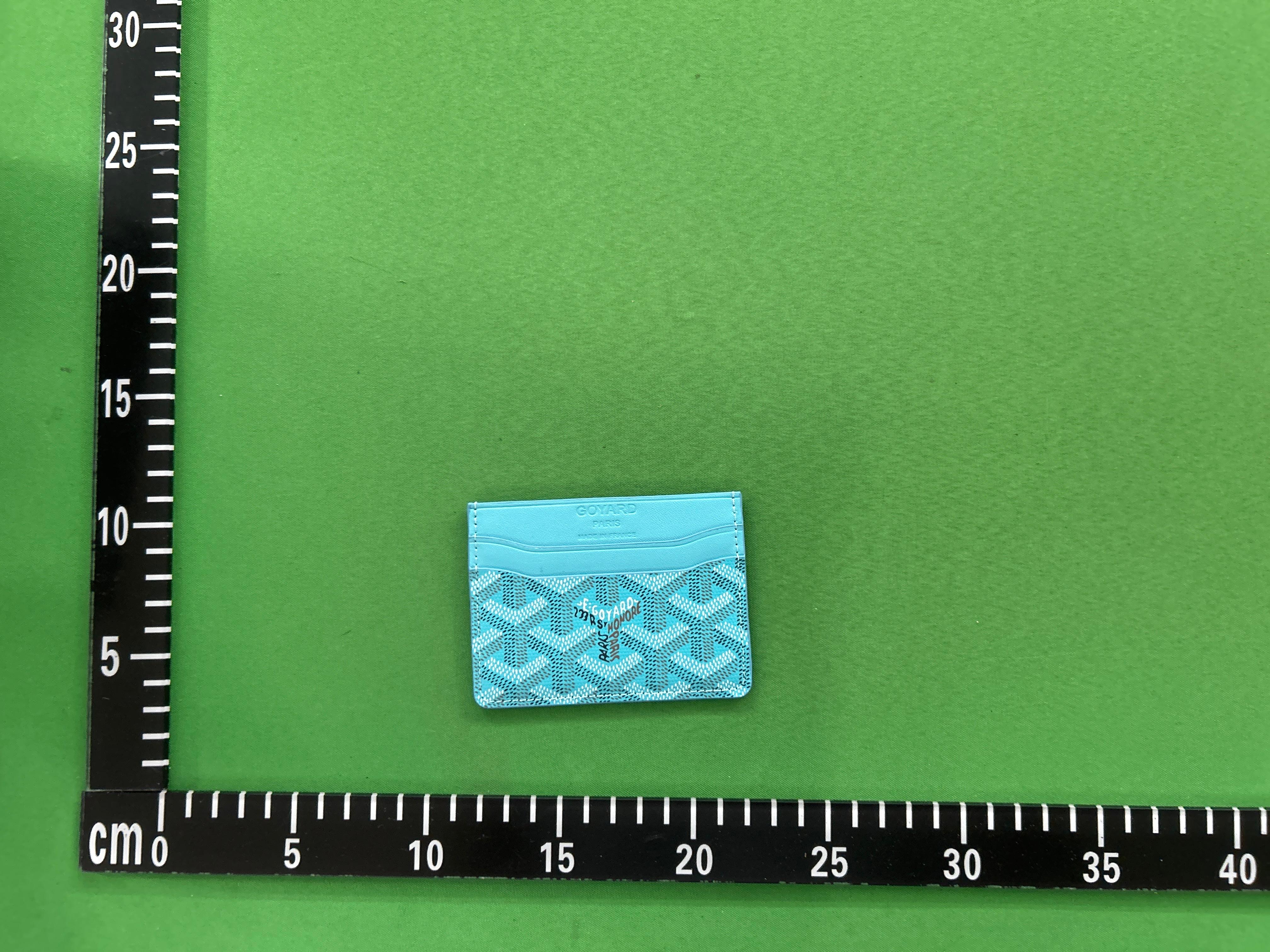 Foto QC 4 de Goyard Insert Victoire Card Wallet Goyardine Sky Blue