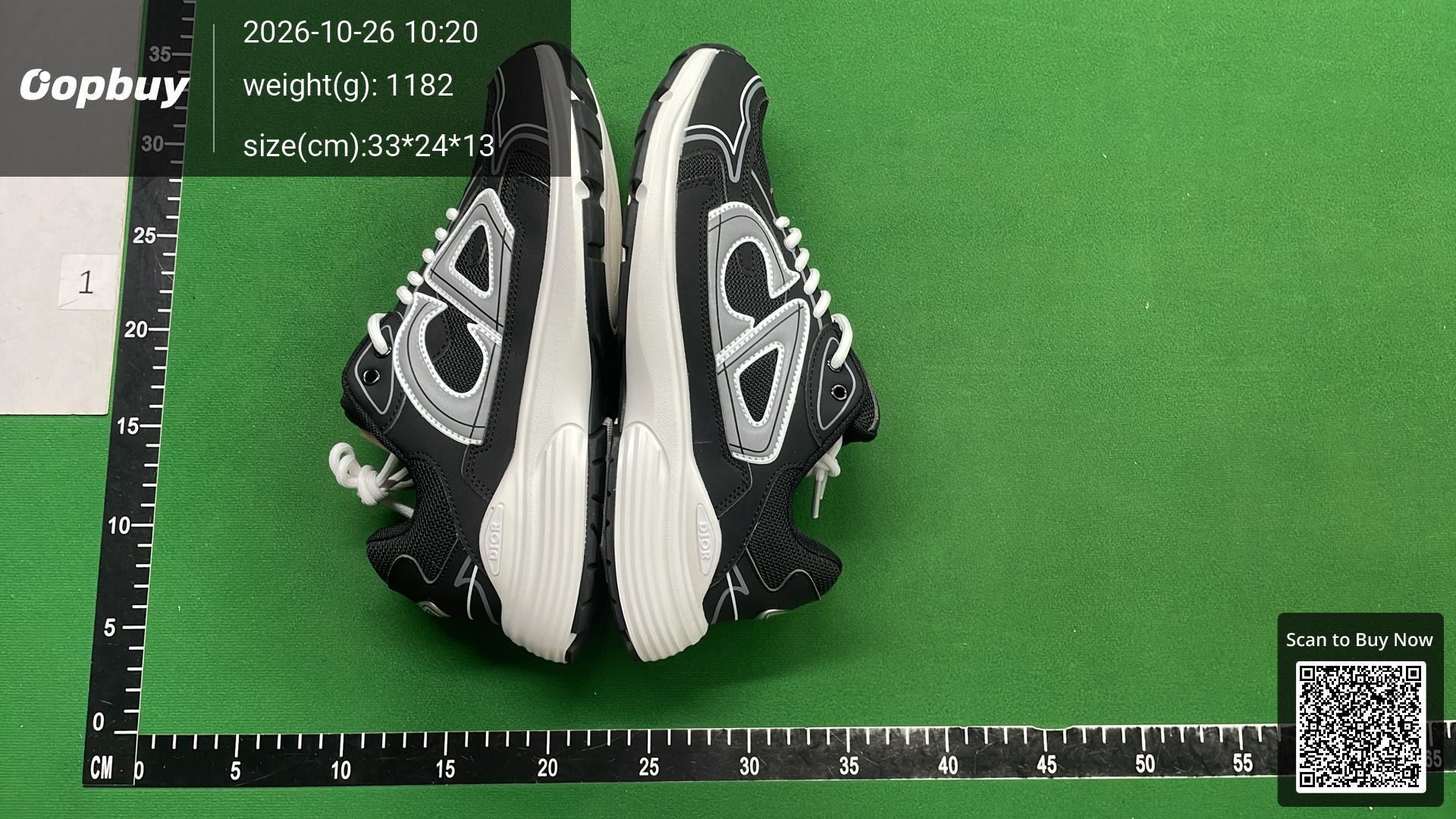 Foto QC 5 de Dior B30 Low Black White G8513