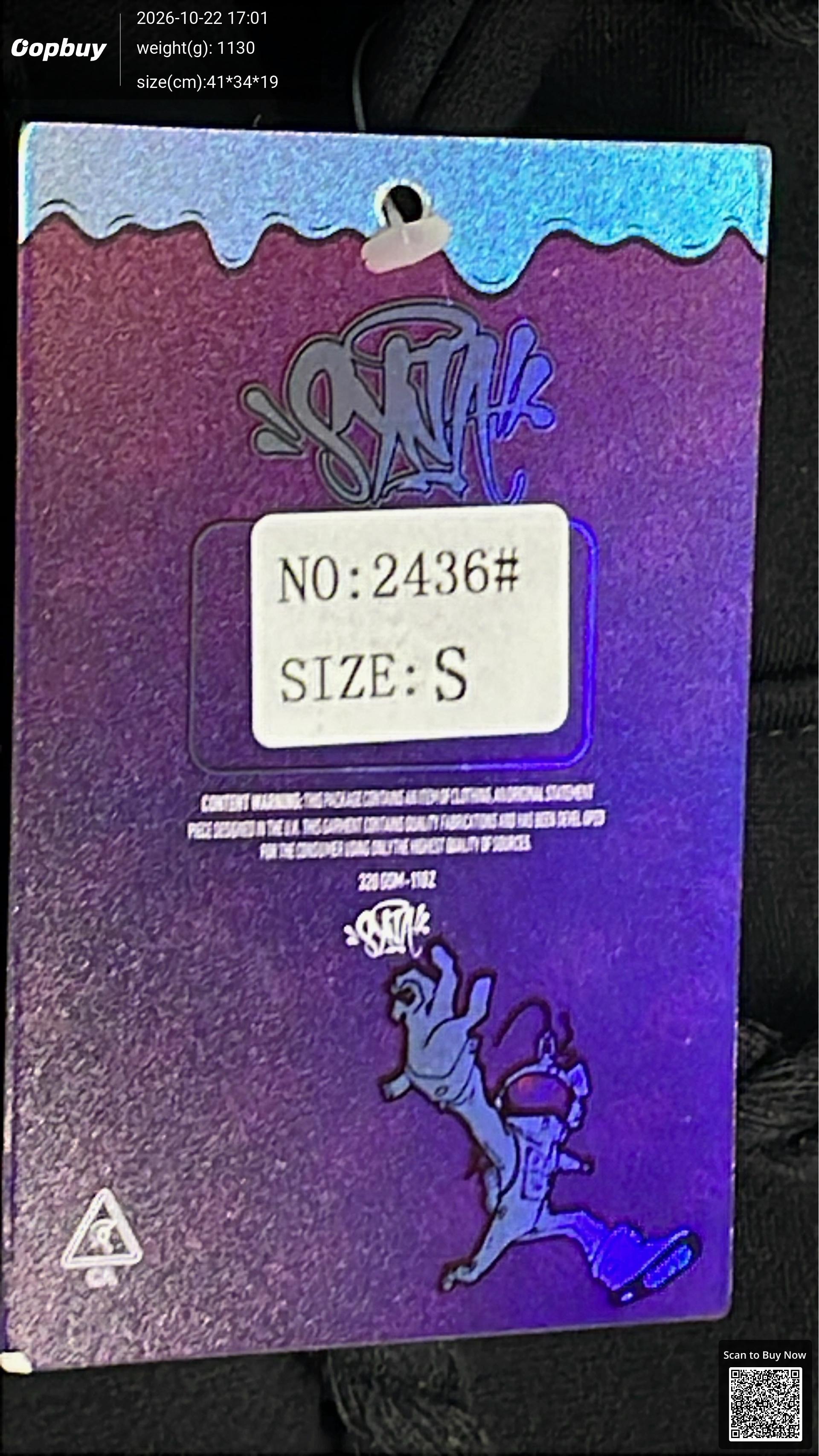 Foto QC 7 de Syna World OG Logo Tracksuit Set 2-Piece Sky Blue