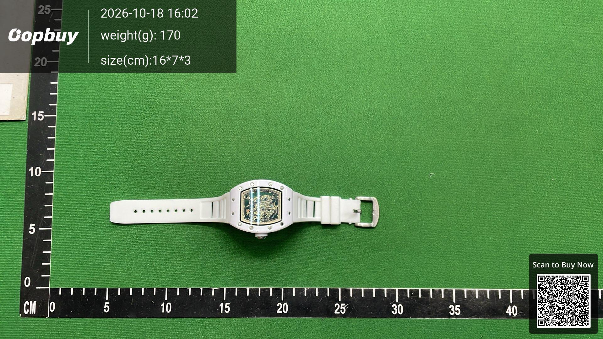 Foto QC 7 de Hengbolong Skeleton Tonneau Watch RM055
