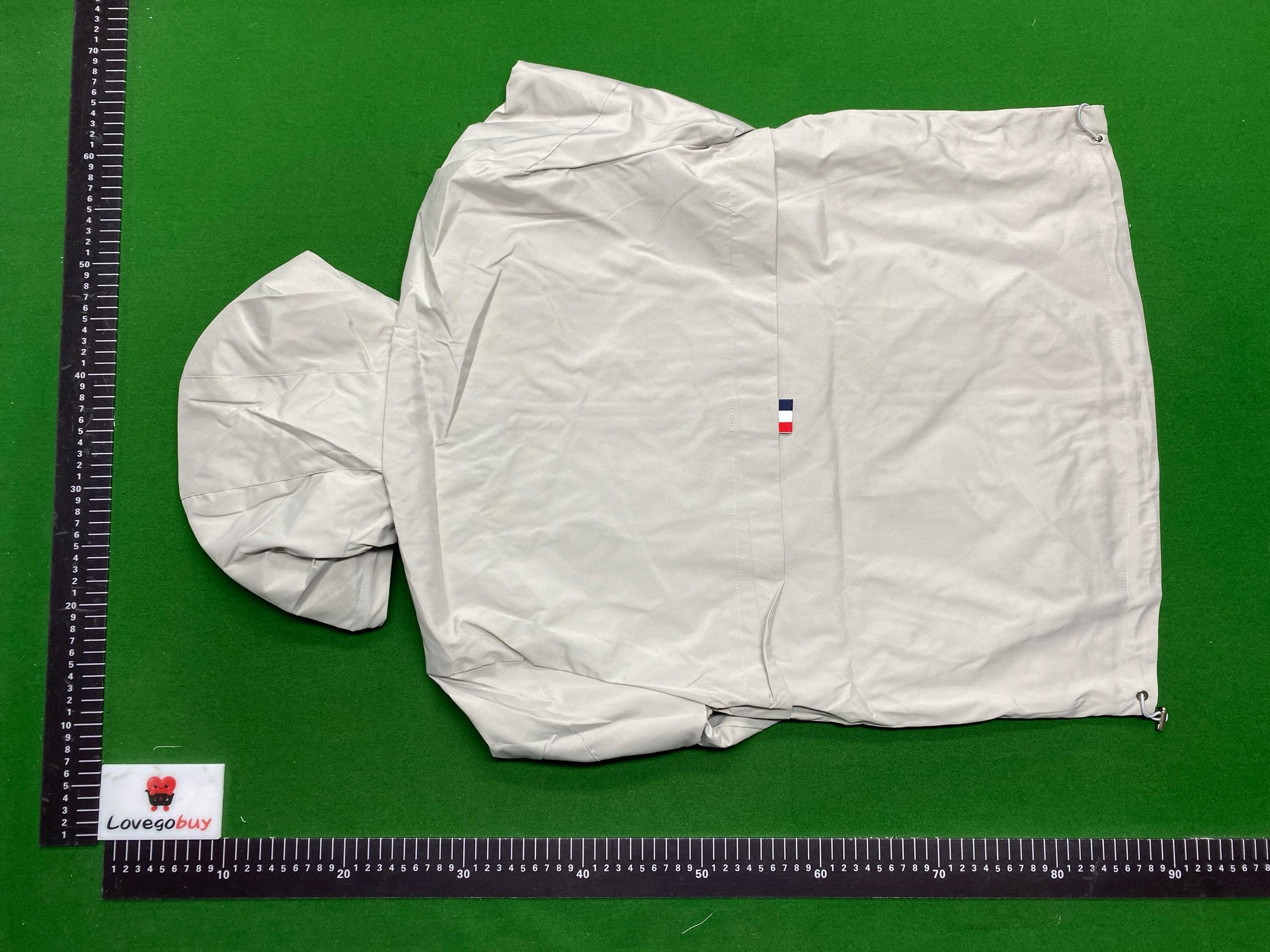 Foto QC 5 de Moncler Windbreaker Jacket Letter Print Hooded Black