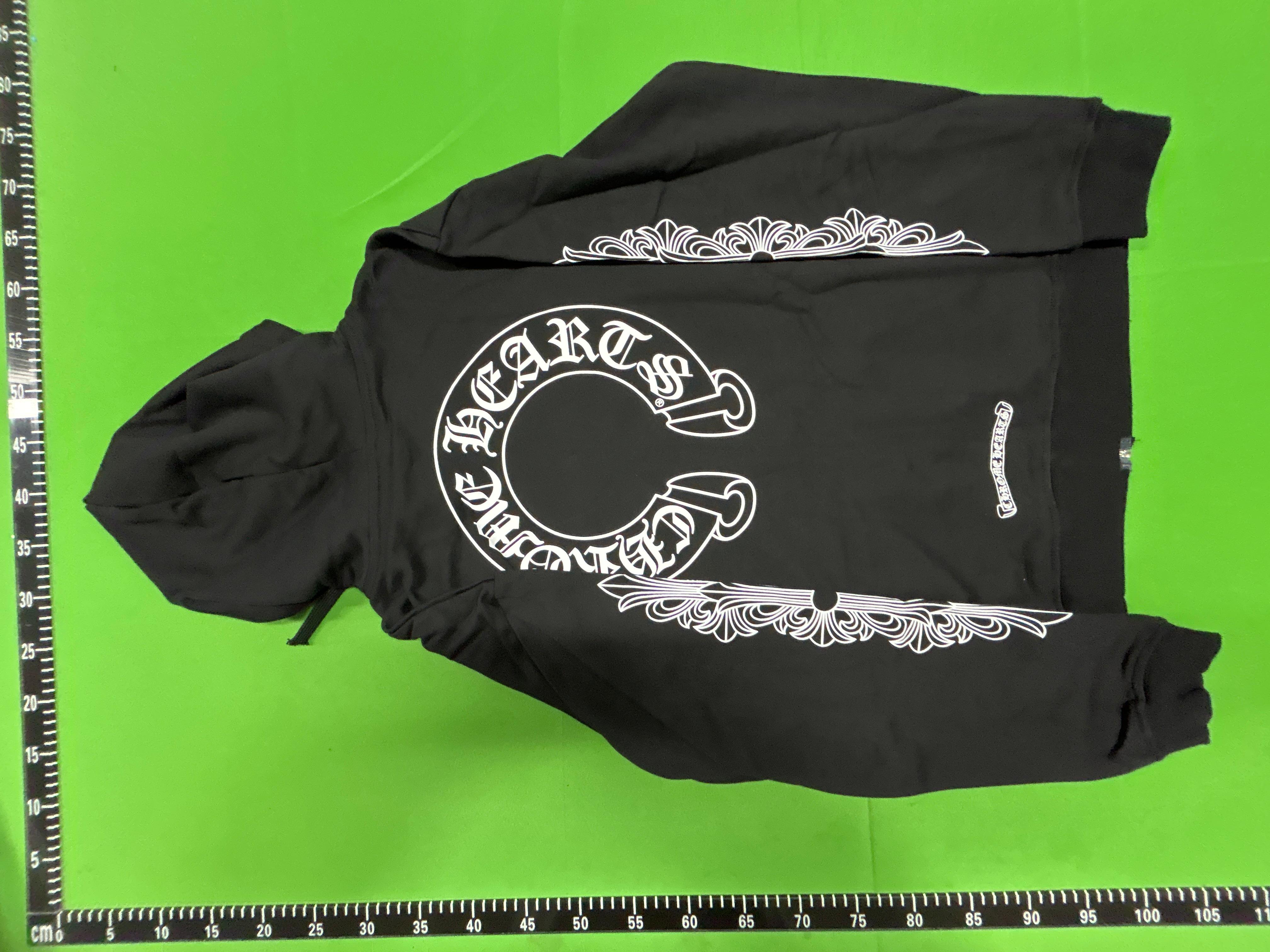 Foto QC 4 de Chrome Hearts Heart Hoodie Zip Sweater Horseshoe All-over Cross Orange