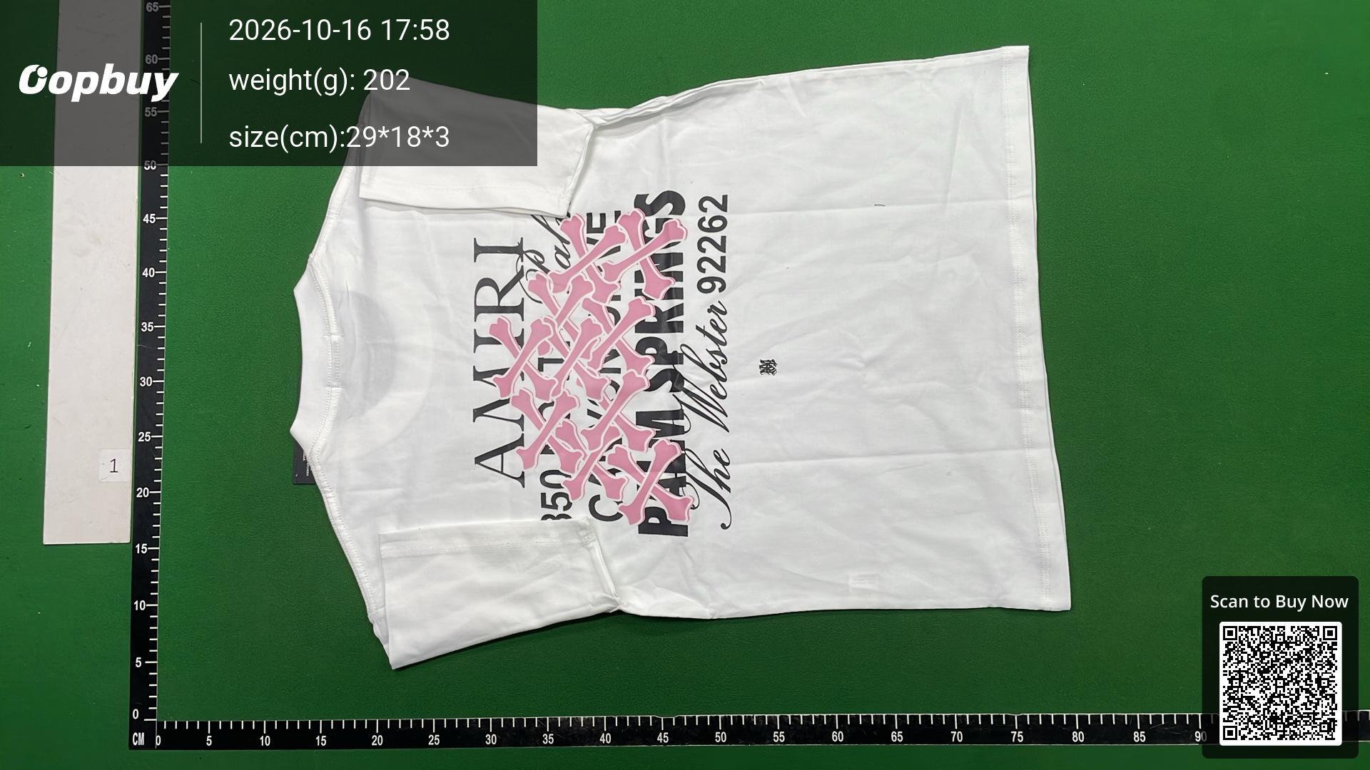 Foto QC 3 de AMIRI The Webster T-shirt Palm Springs Bones Black
