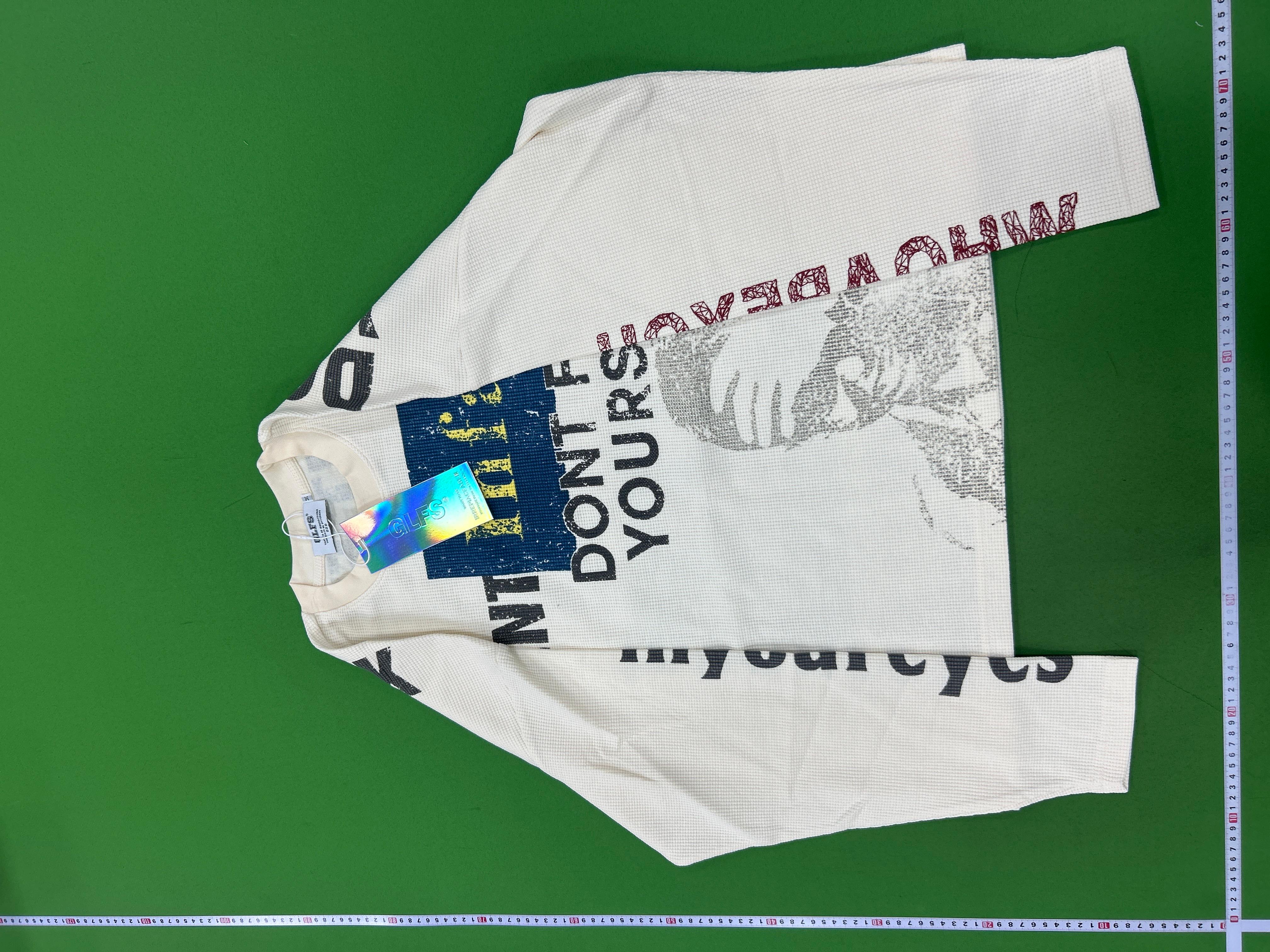 Foto QC 4 de GLFS Infant Don't Fuc Yourself Waffle Long Sleeve T-shirt Cream