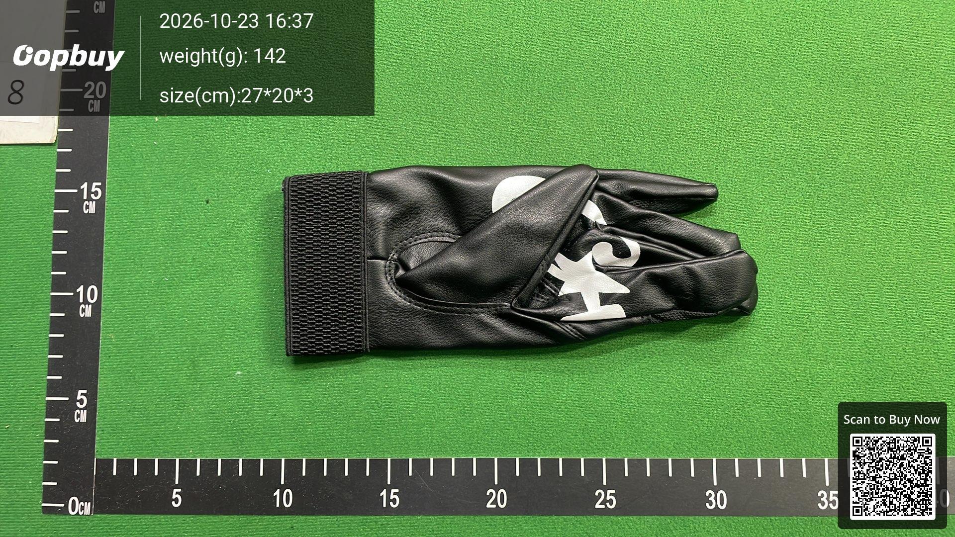 Foto QC 2 de Corteiz Leather Gloves Black