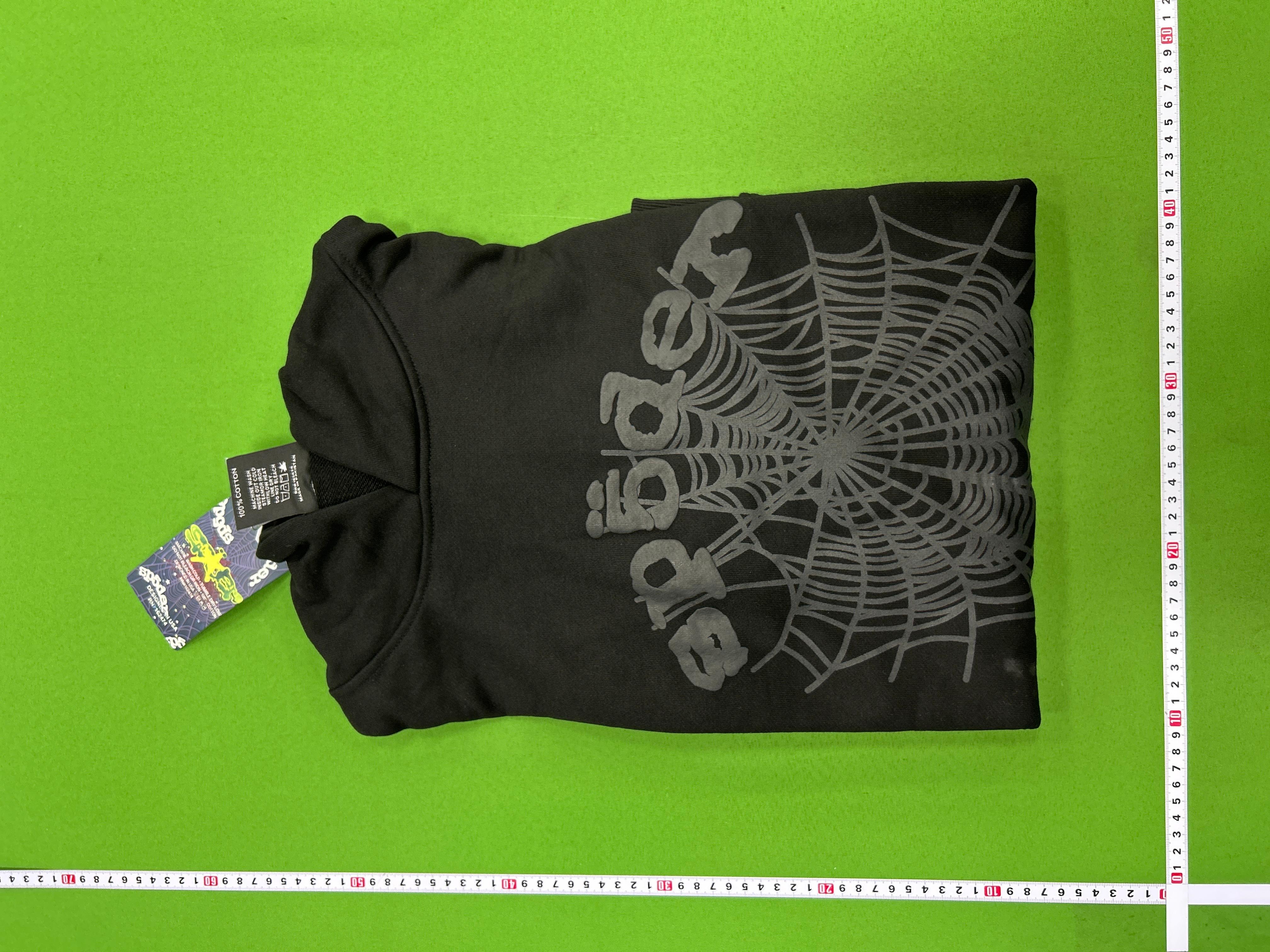 Foto QC 5 de Sp5der OG Web V2 Phantom Zip Up Hoodie Black