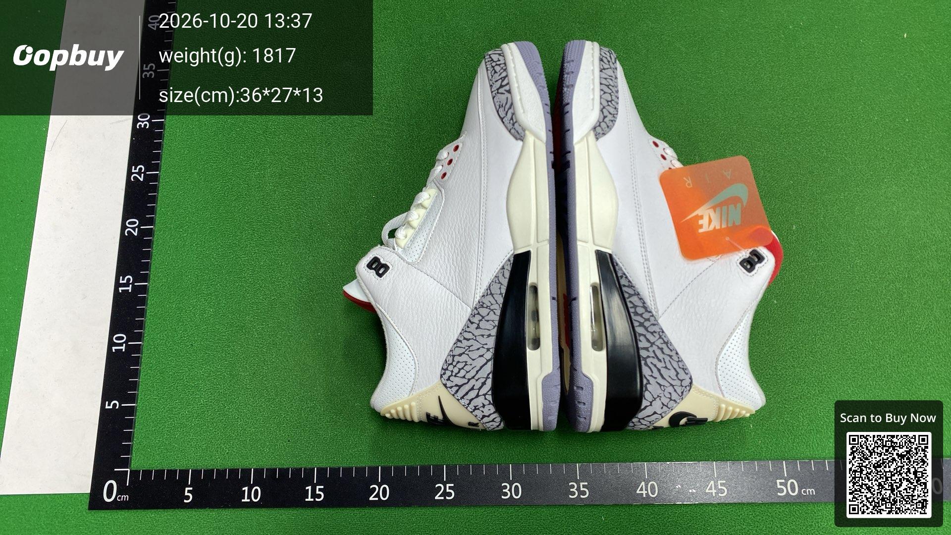 Foto QC 4 de Jordan 3 Retro White Cement Reimagined DN3707-100