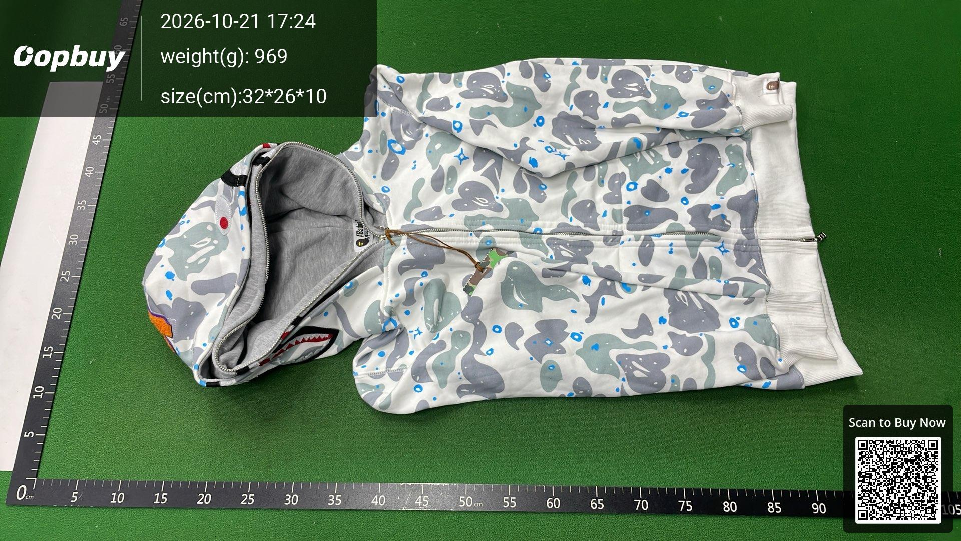 Foto QC 2 de BAPE Inter Miami CF x Messi Shark Full Zip Hoodie Black