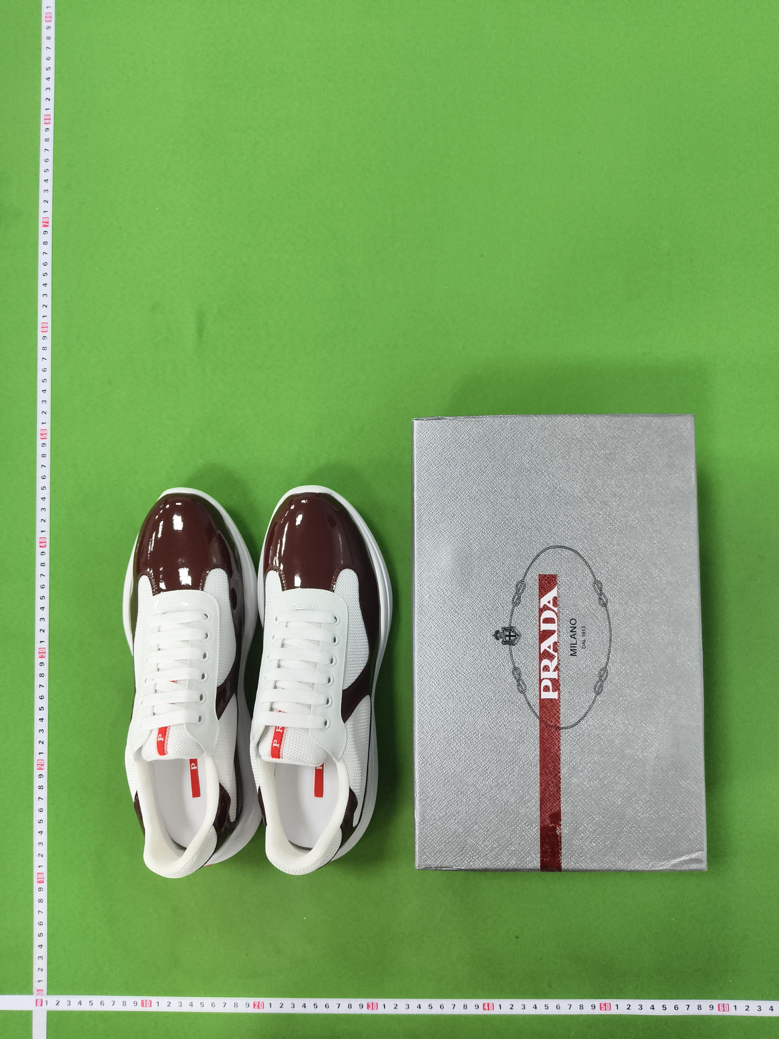 Foto QC 2 de Prada America's Cup Low Black White Patent Leather