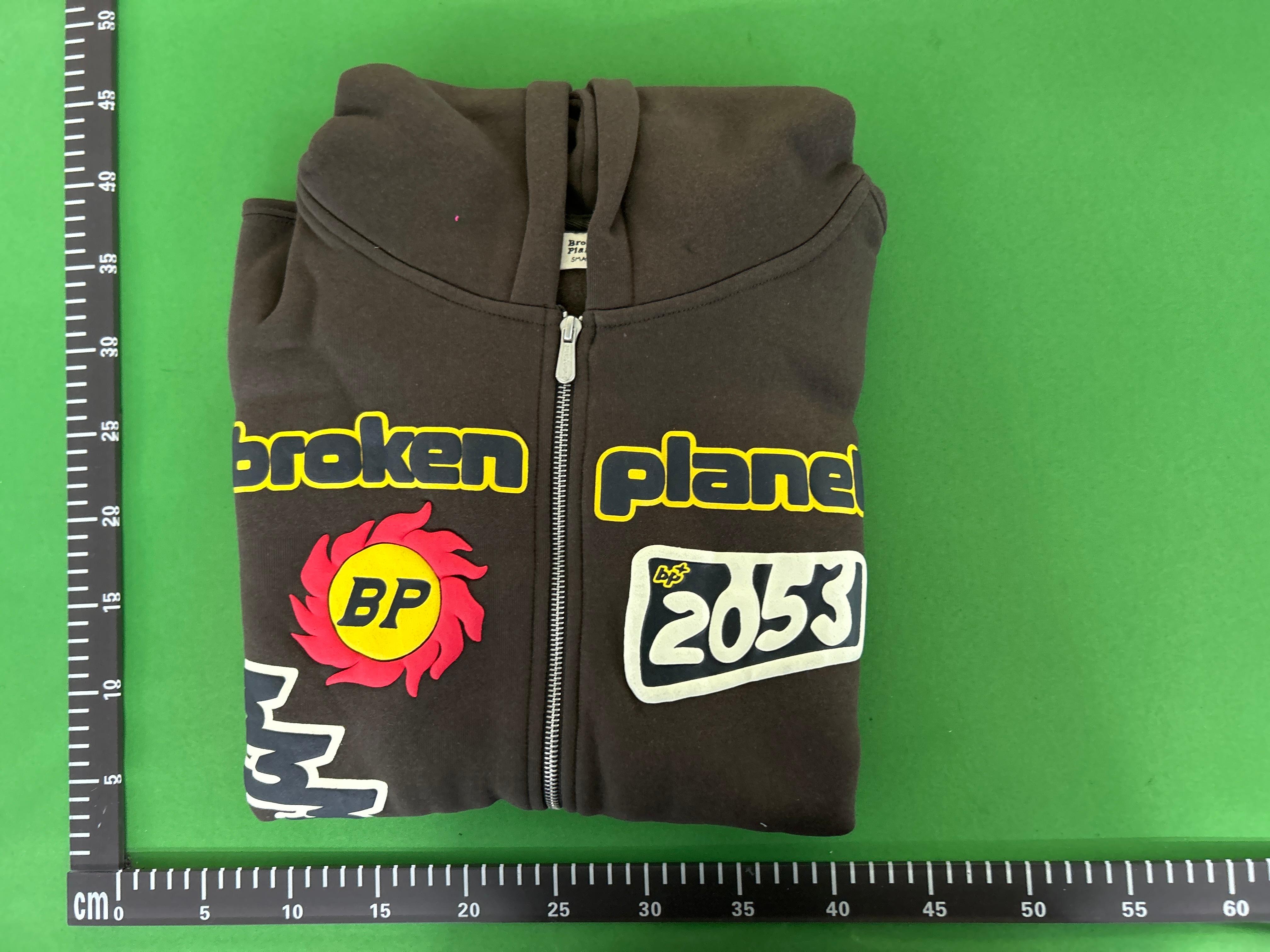 Foto QC 1 de Broken Planet Twin Flames Zip Sweater Ash Grey
