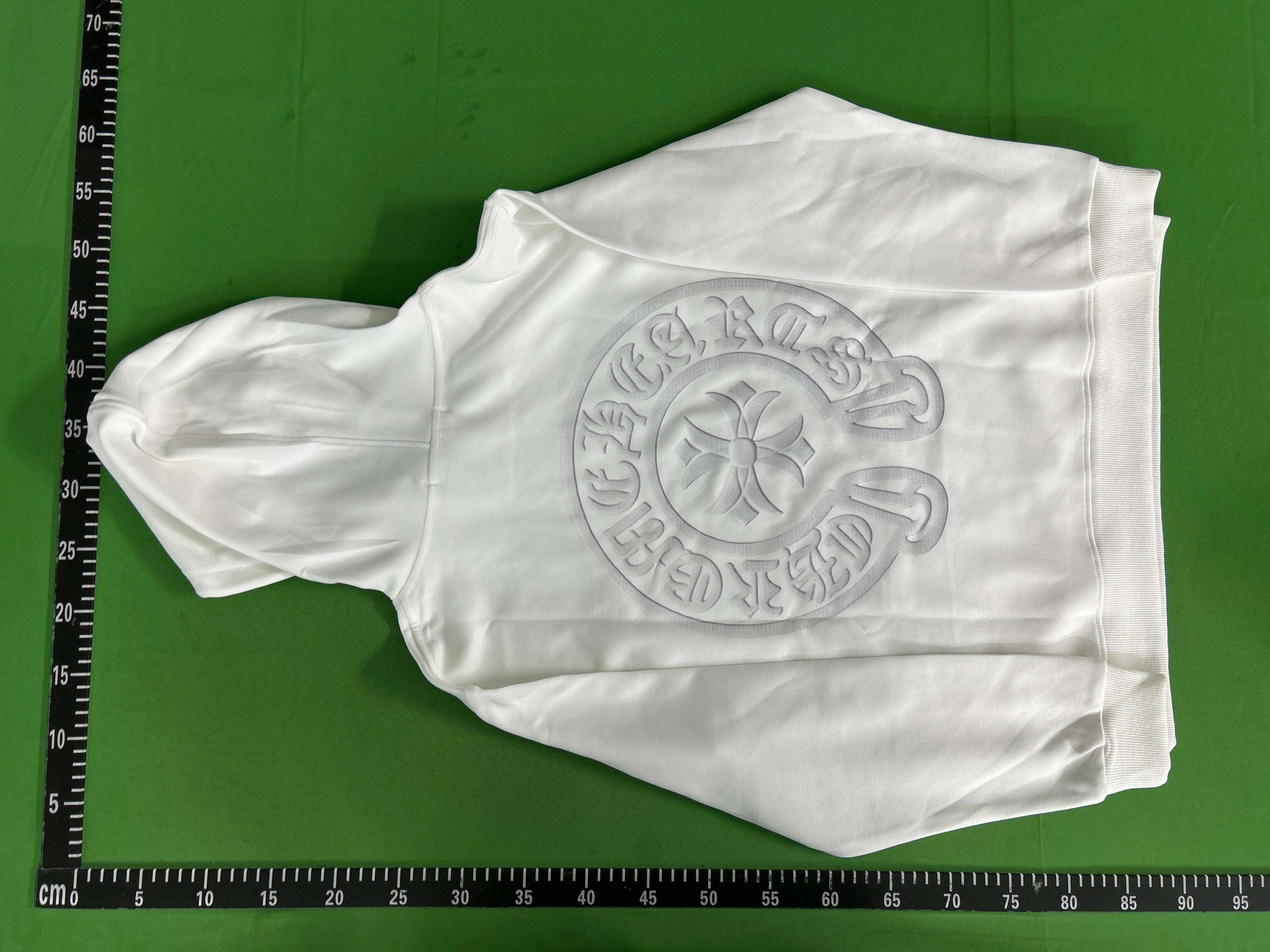 Foto QC 8 de Chrome Hearts Horseshoe Plaid Logo Hoodie Black