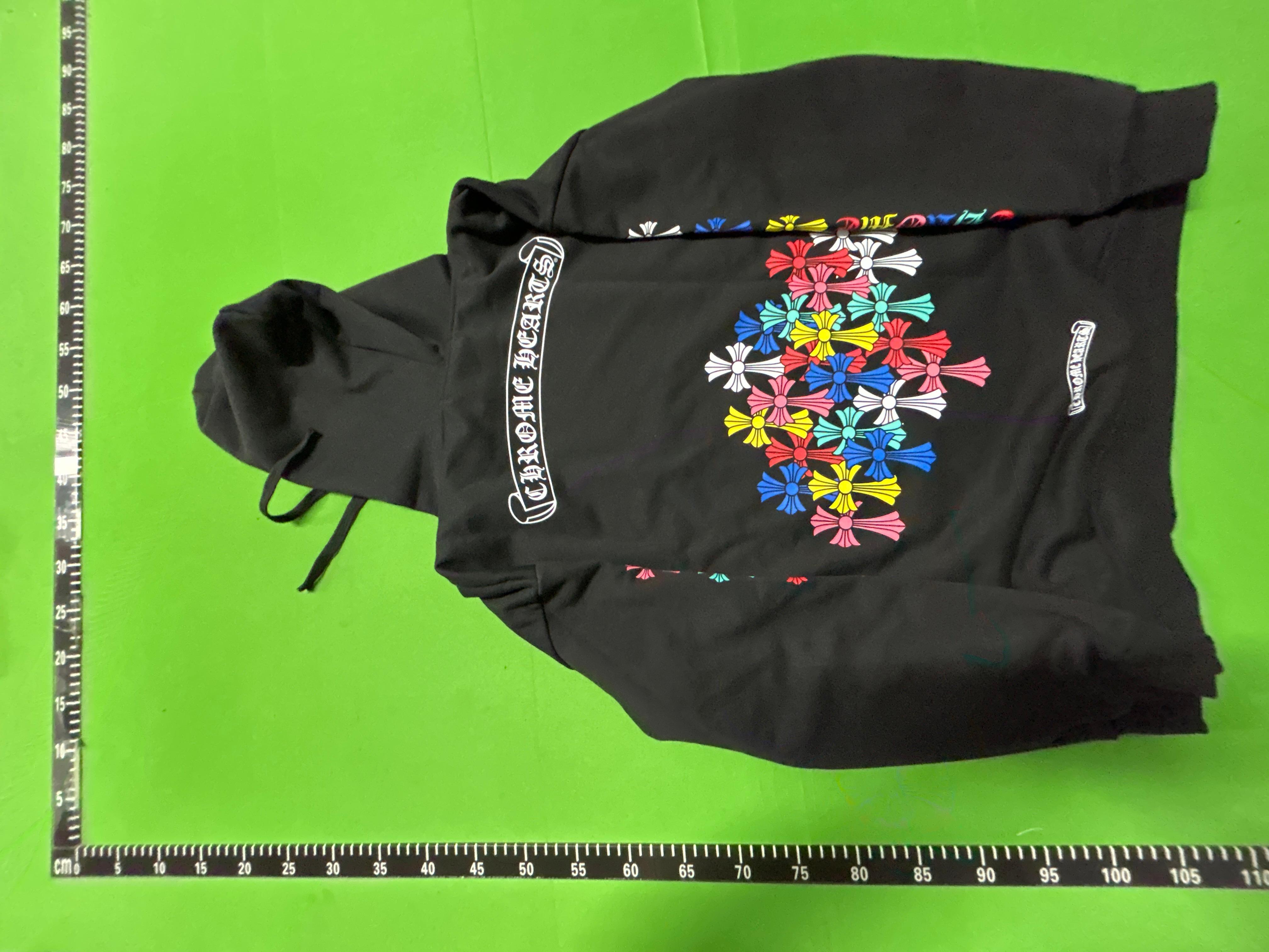 Foto QC 8 de Chrome Hearts Hoodie Horseshoe Los Angeles Floral Sleeve Black