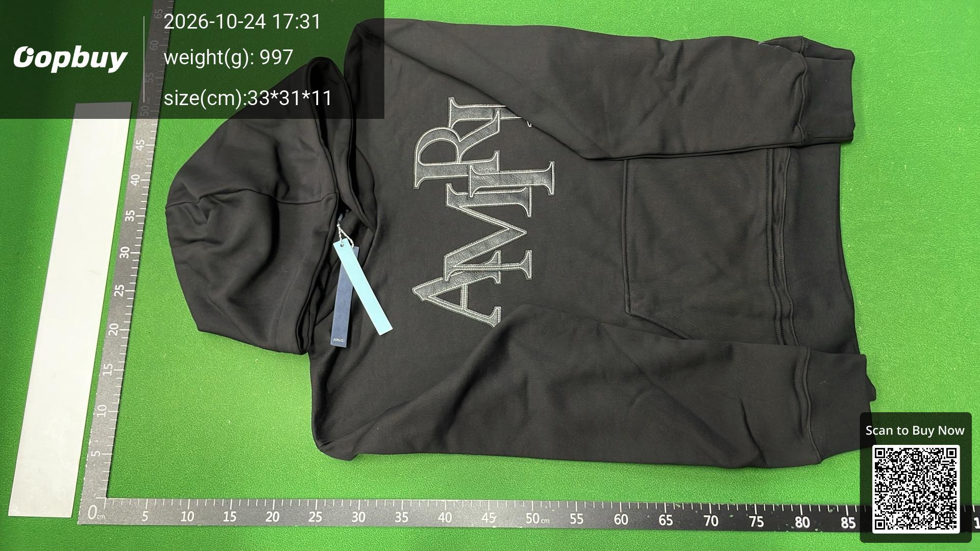 Foto QC 2 de AMIRI Bones Varsity Jacket Wool Leather Brown