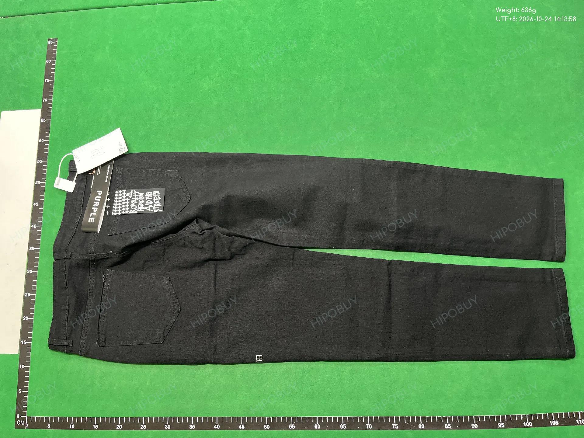 Foto QC 7 de Purple Brand P001 Jeans Low Rise Skinny Distressed Light Indigo