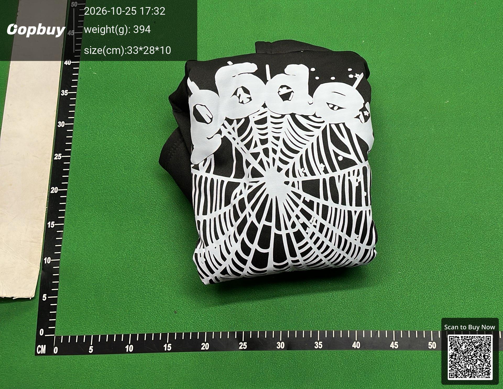 Foto QC 8 de Sp5der Sweater Star Puff Print Dark Grey Green