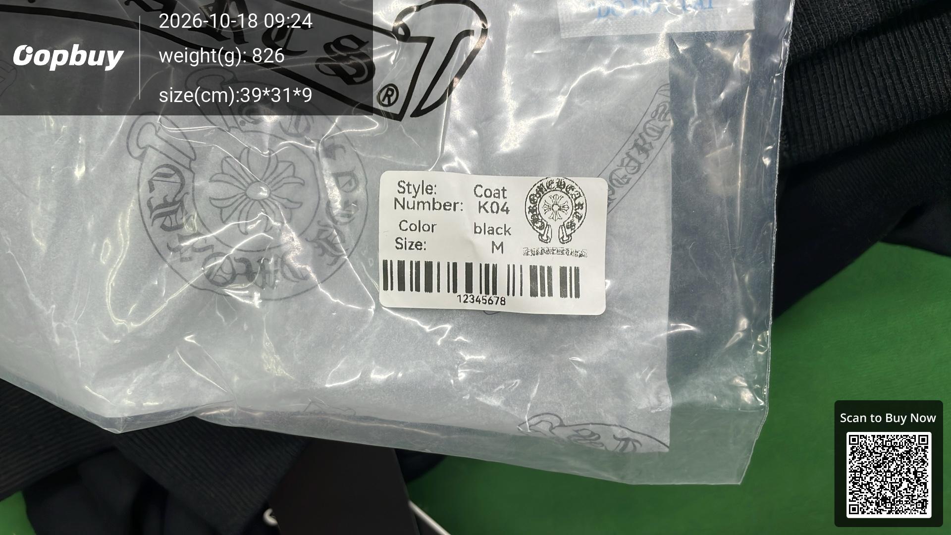 Foto QC 1 de Chrome Hearts Los Angeles Zip Up Hoodie Jacket Black