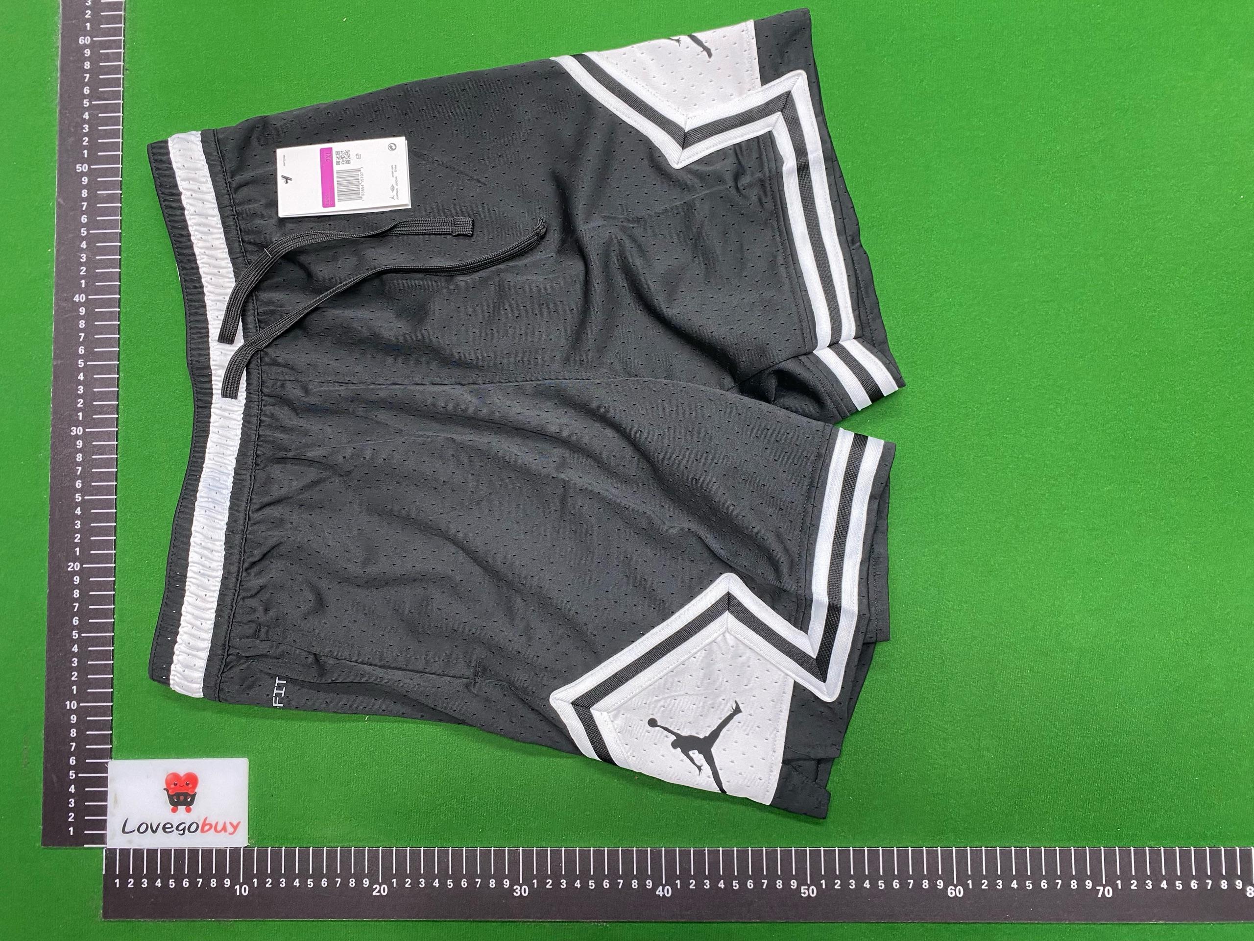 Foto QC 5 de Jordan Basketball Shorts Mesh Splatter Black White