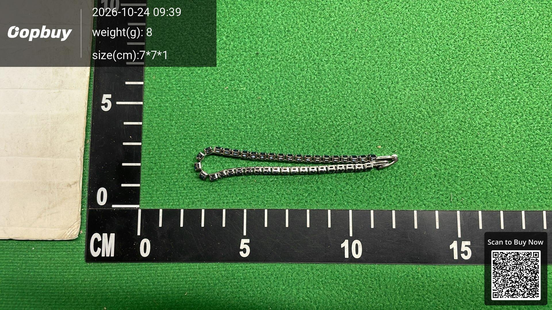 Foto QC 2 de Unbranded Tennis Bracelet Metal Zirconia Black