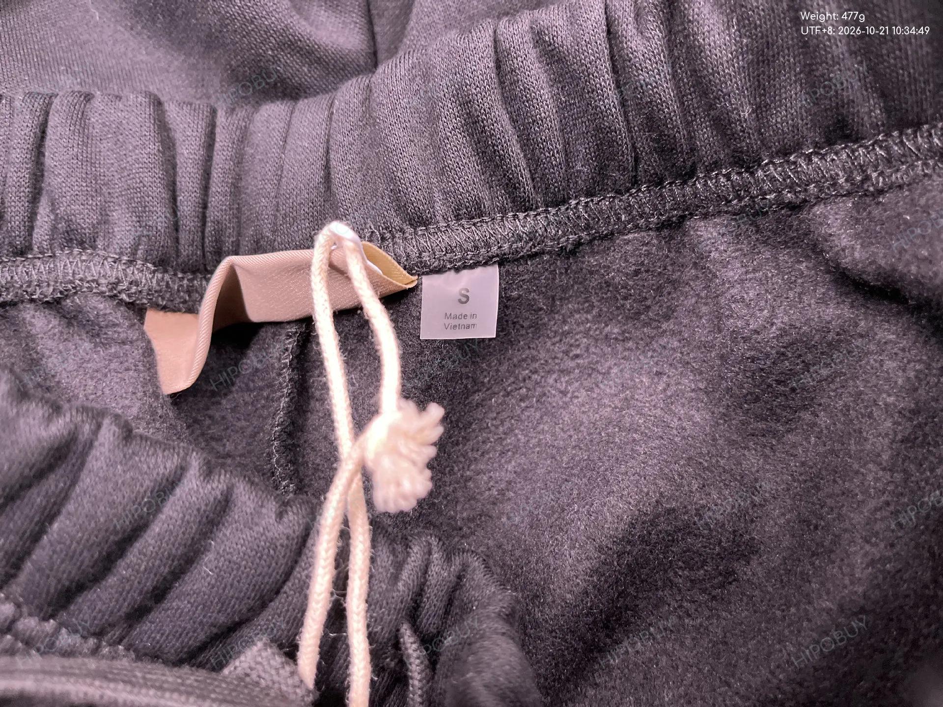 Foto QC 5 de Fear of God Essentials Sweatpants Flocked Grey