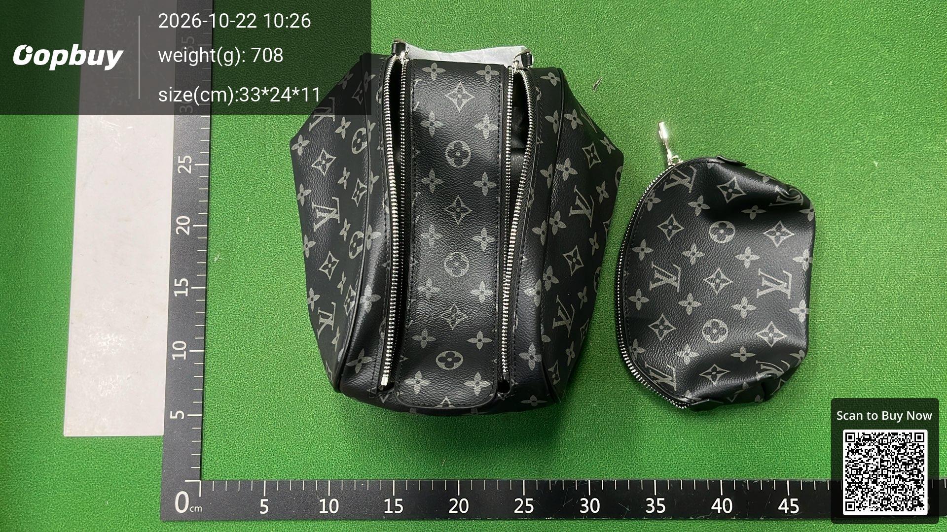 Foto QC 3 de Louis Vuitton Toiletry Bag 25 Damier Azur