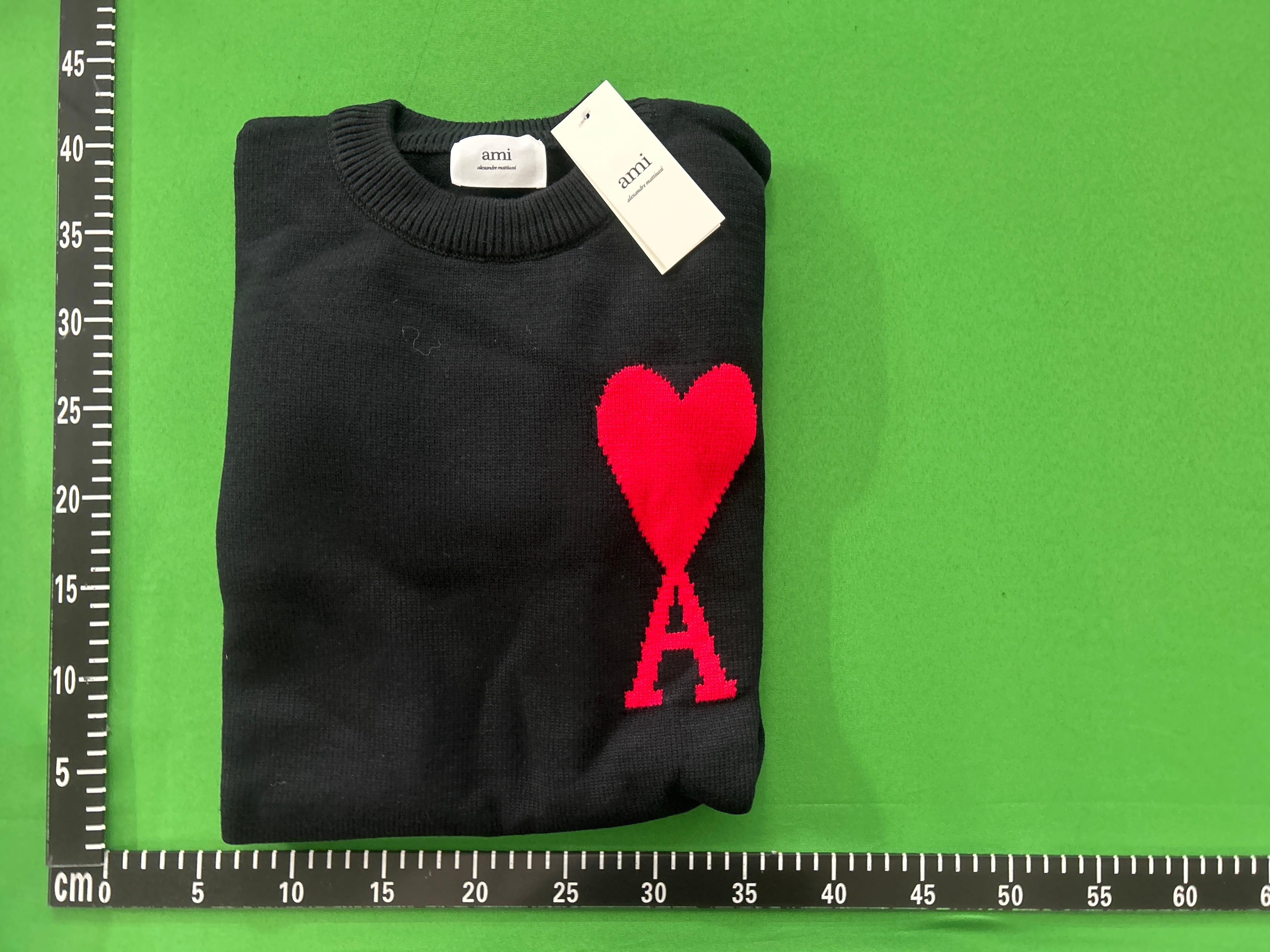 Foto QC 8 de Ami Paris Ami de Coeur Crewneck Sweater Black
