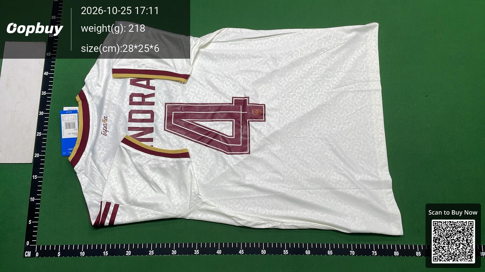 Foto QC 3 de adidas x Spain Retro 2010 World Cup Champion Home Fan Jersey Red