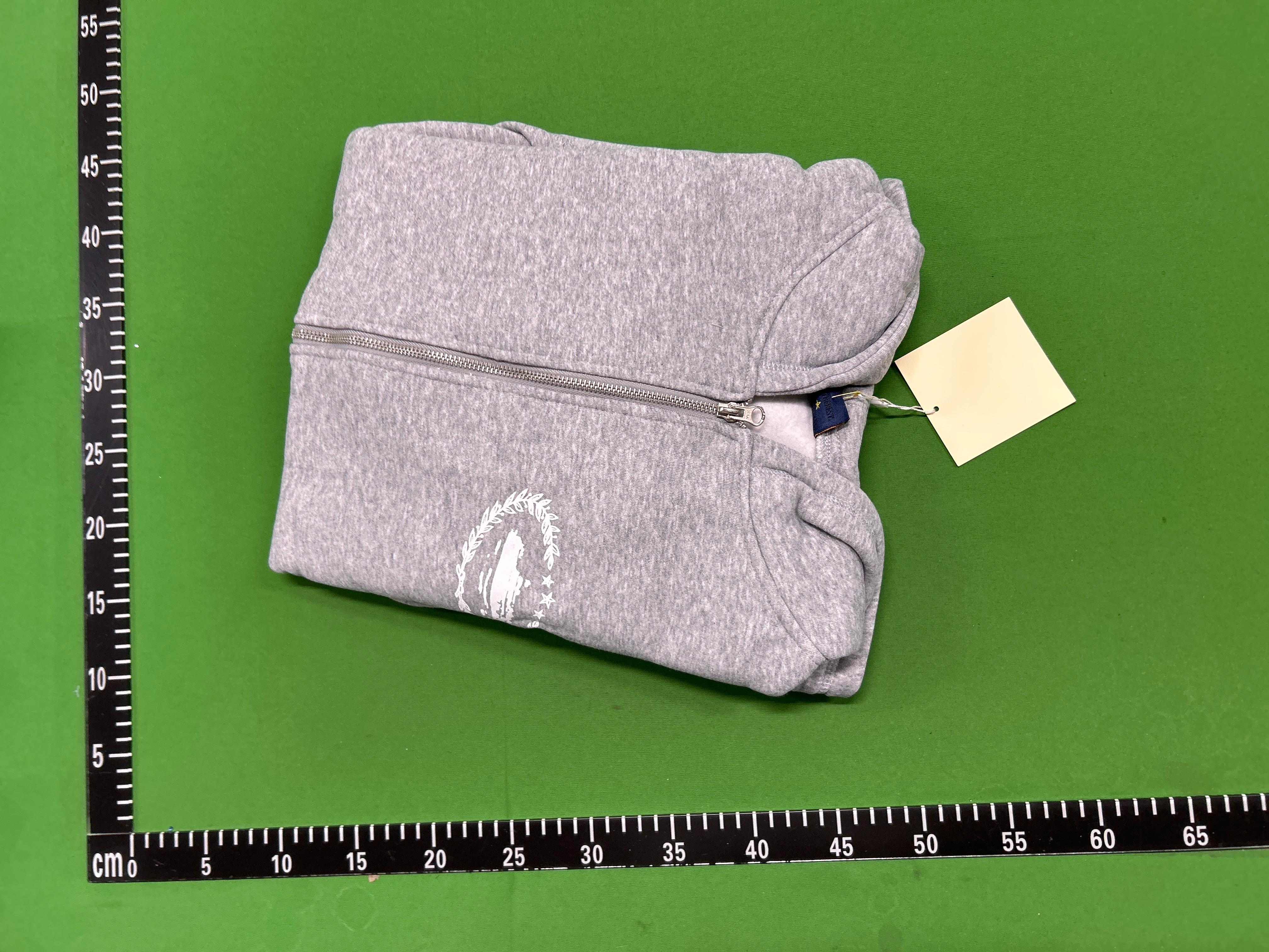 Foto QC 1 de Corteiz Island Puff Print Zip Sweater Heather Grey