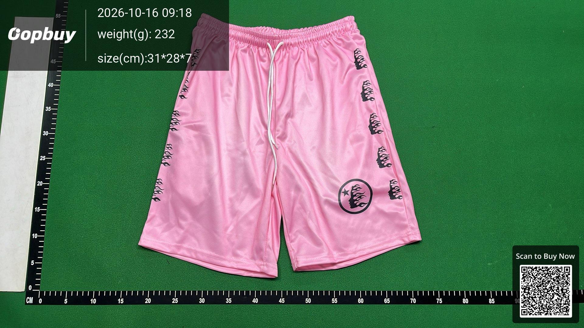 Foto QC 2 de Hellstar Sweat Shorts Flame Print Black