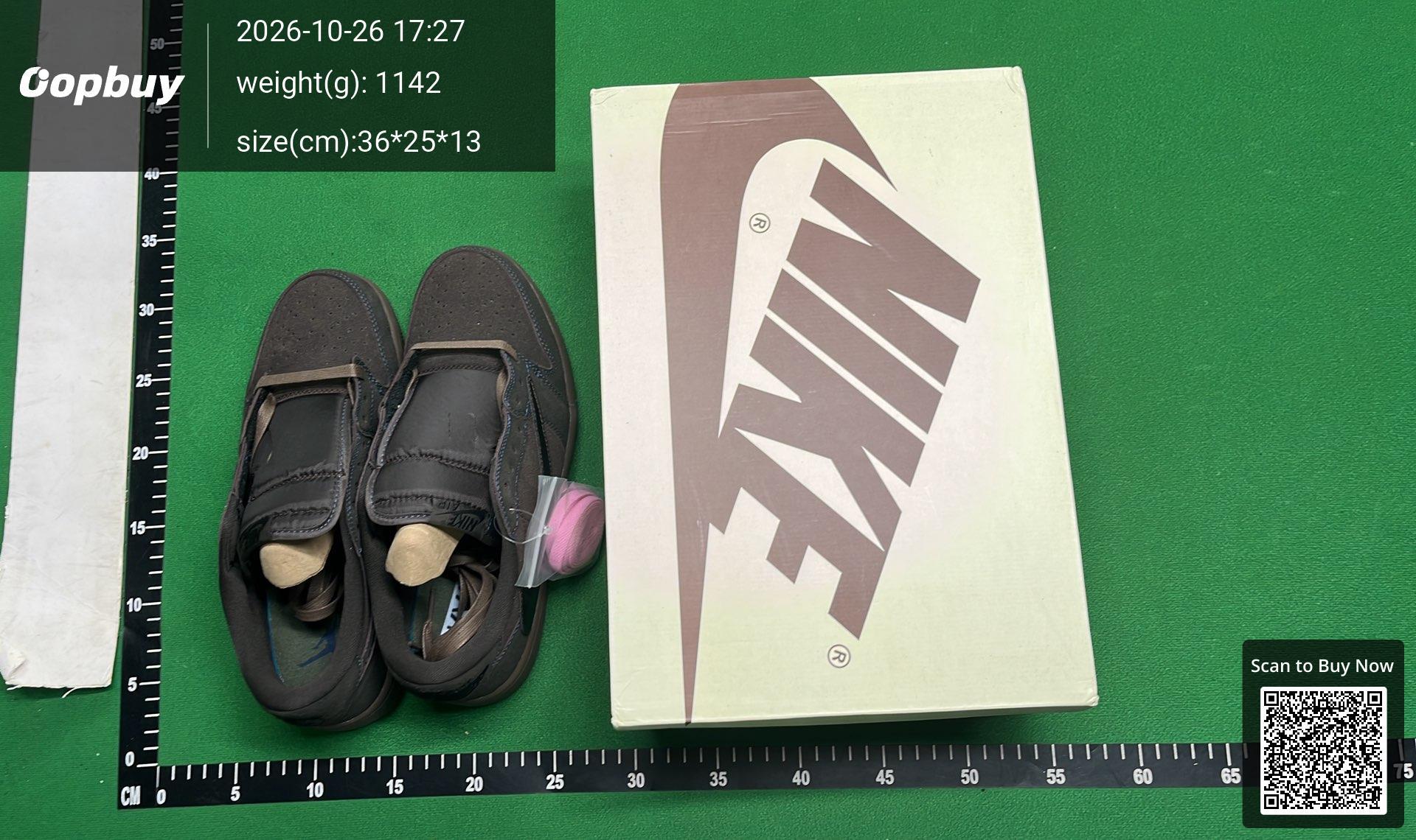 Foto QC 1 de Jordan 1 Retro Low OG SP Travis Scott Black Phantom DM7866-001