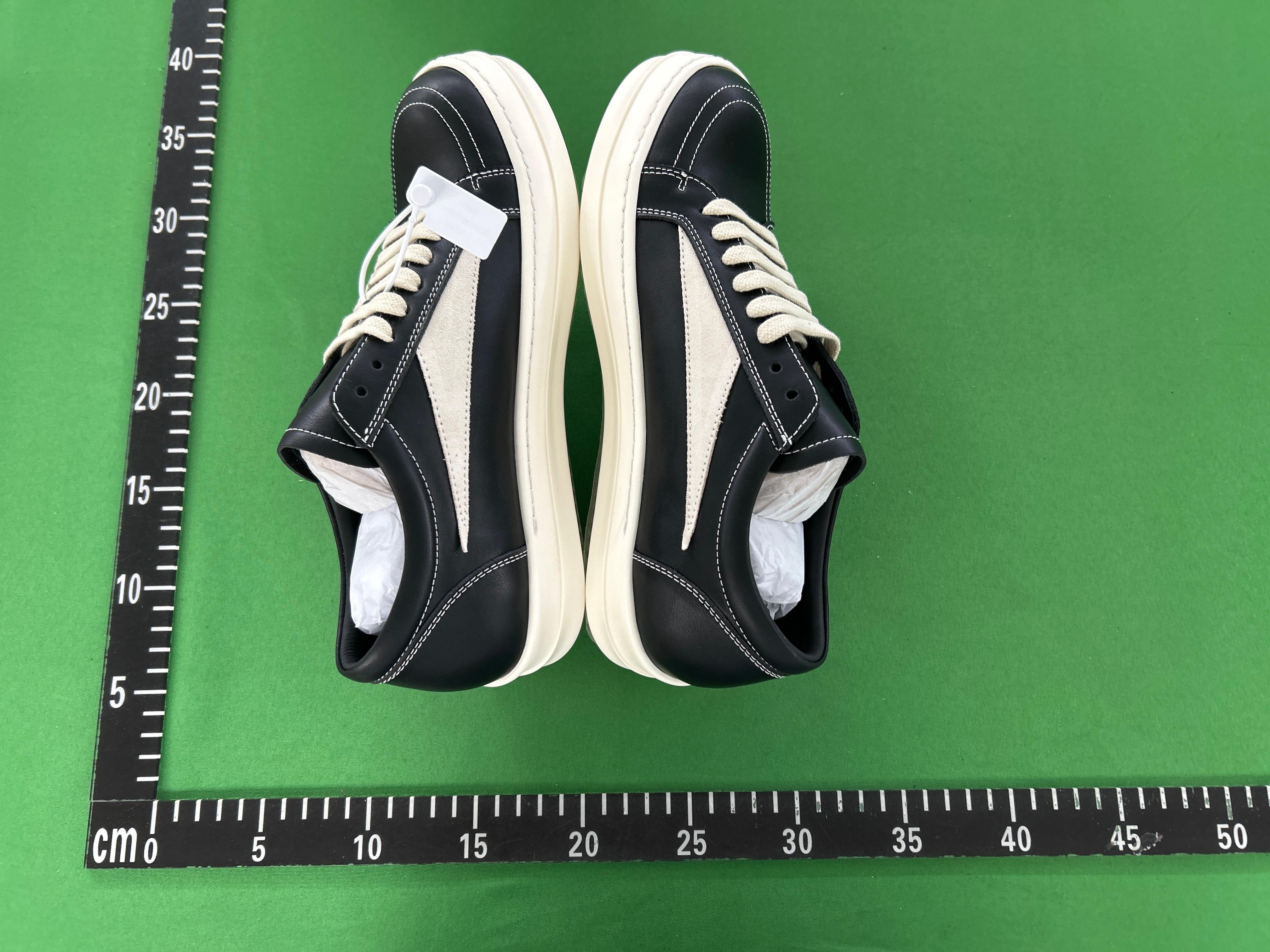 Foto QC 4 de Rick Owens Jumbo Lace Low Sneaks Suede Dinge Milk RP01E7883 LVSW2
