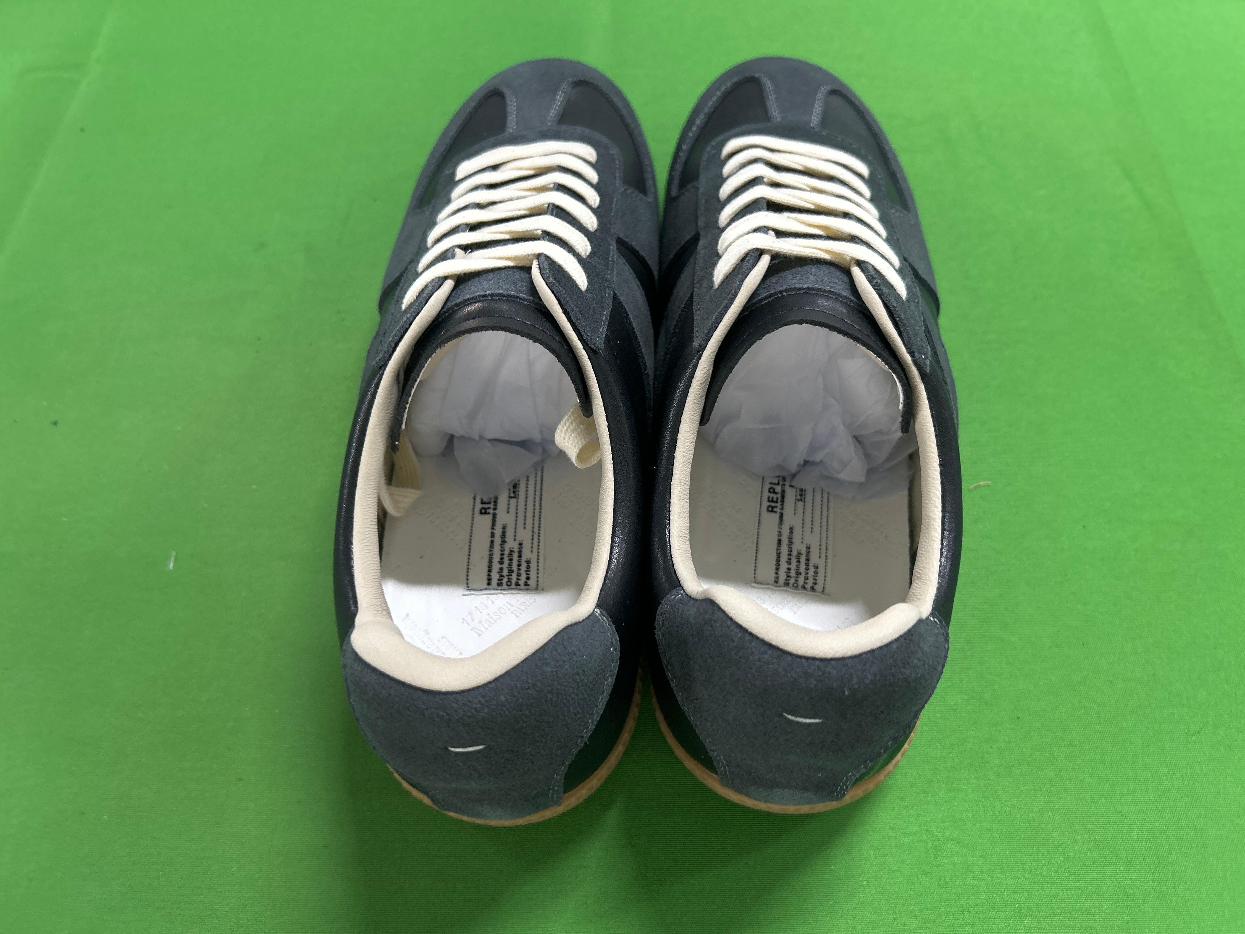 Foto QC 3 de MM6 Replica German Army Trainer Leather Suede Low Top