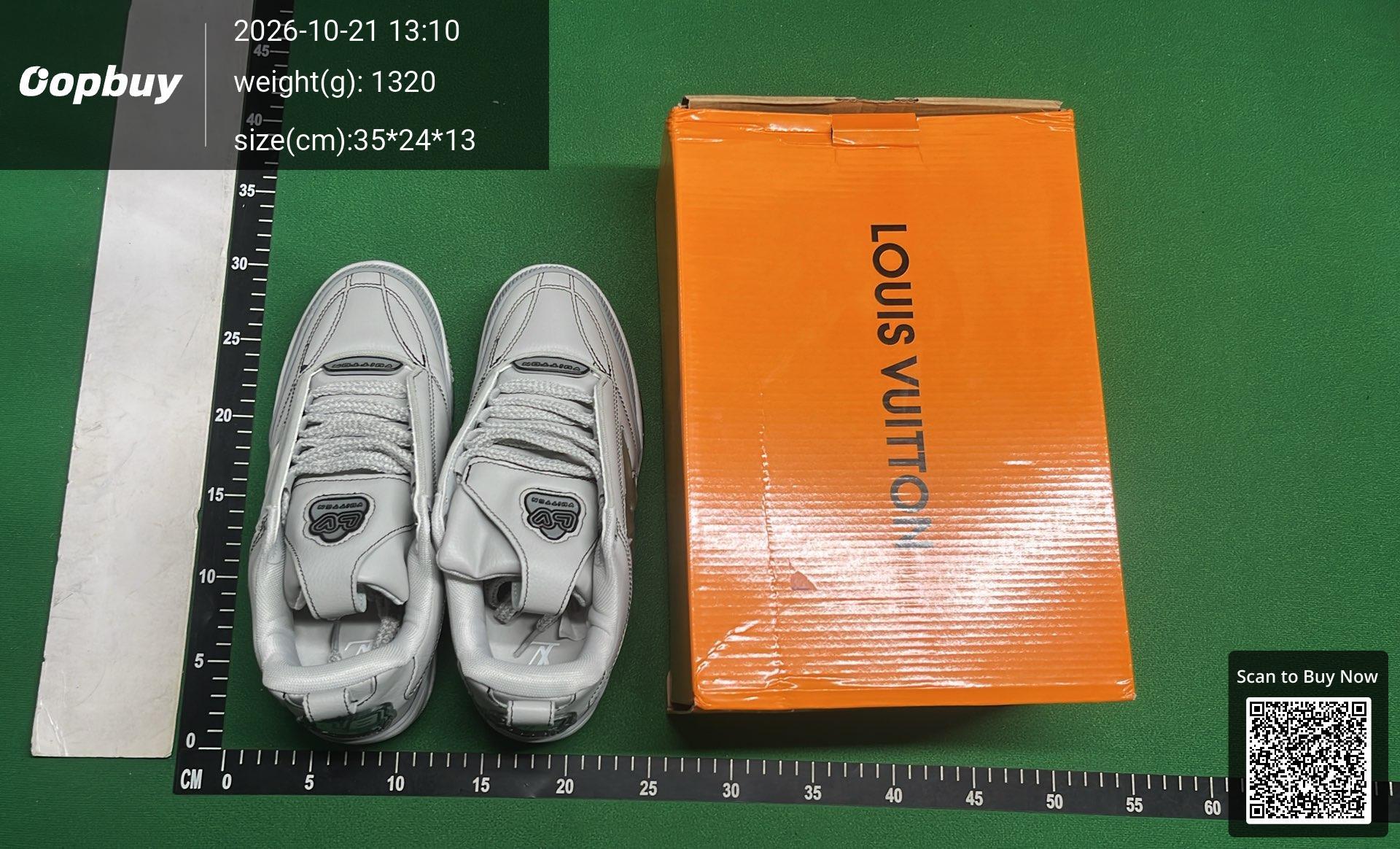 Foto QC 7 de Louis Vuitton LV Skate Sneaker Beige White 1AARQG
